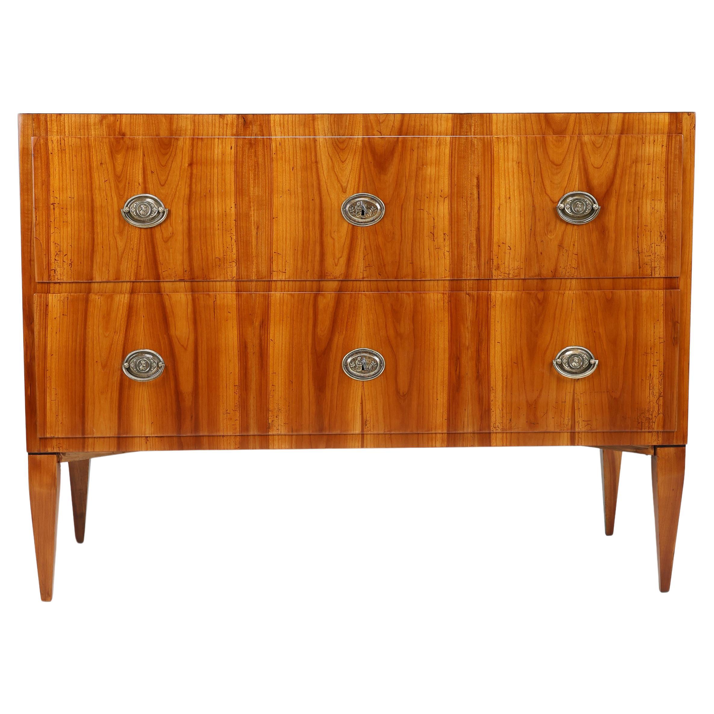 Antike Biedermeier-Kommode aus Kirschbaumholz