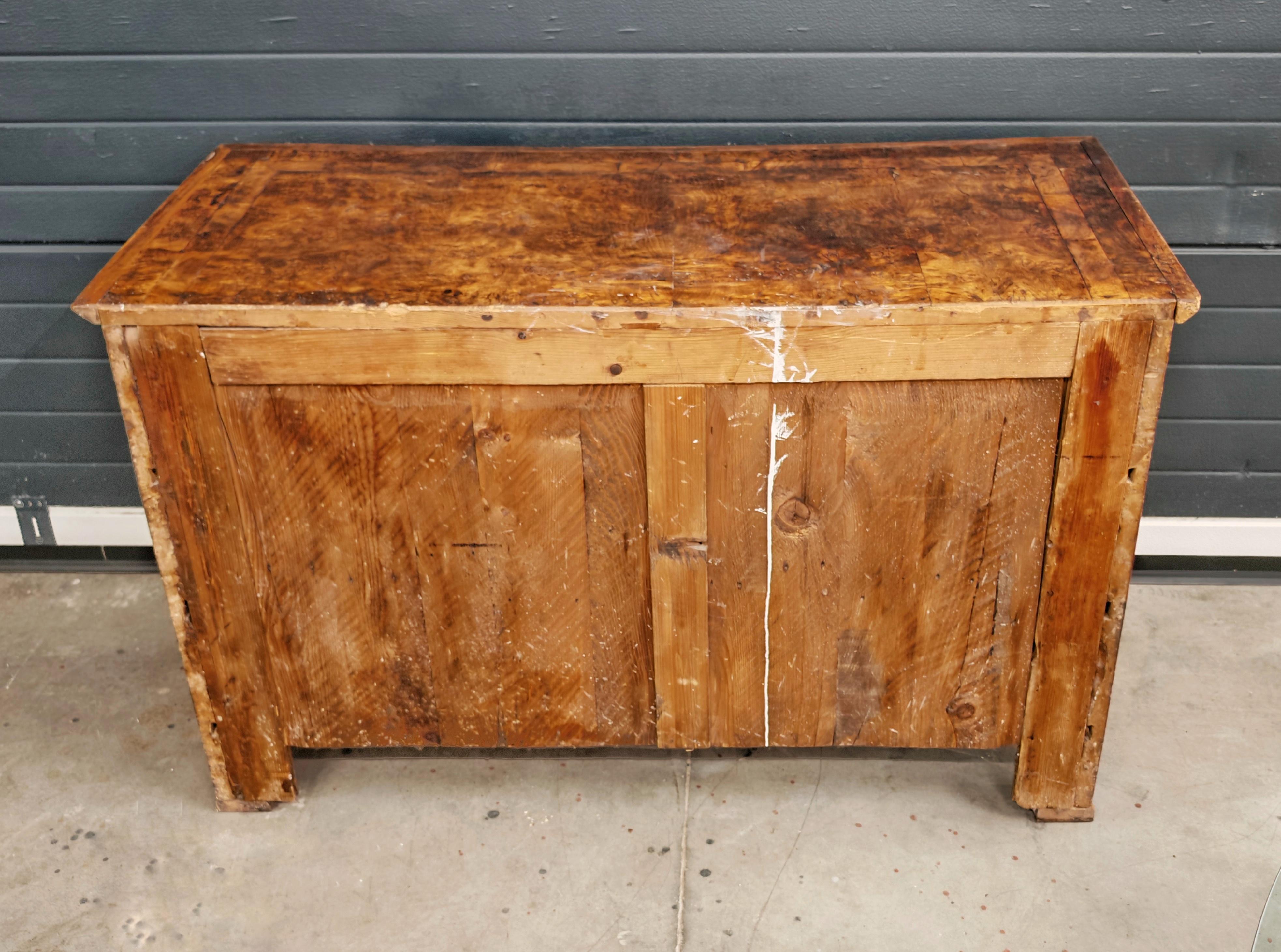 Antike Biedermeier Kommode aus Populus Nigra, Österreich 1820er Jahre im Angebot 2
