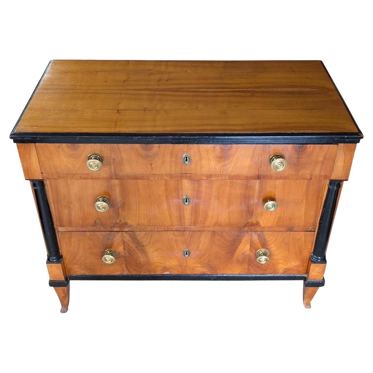 Antike Biedermeier-Kommode/Schubladenkommode, 35"H