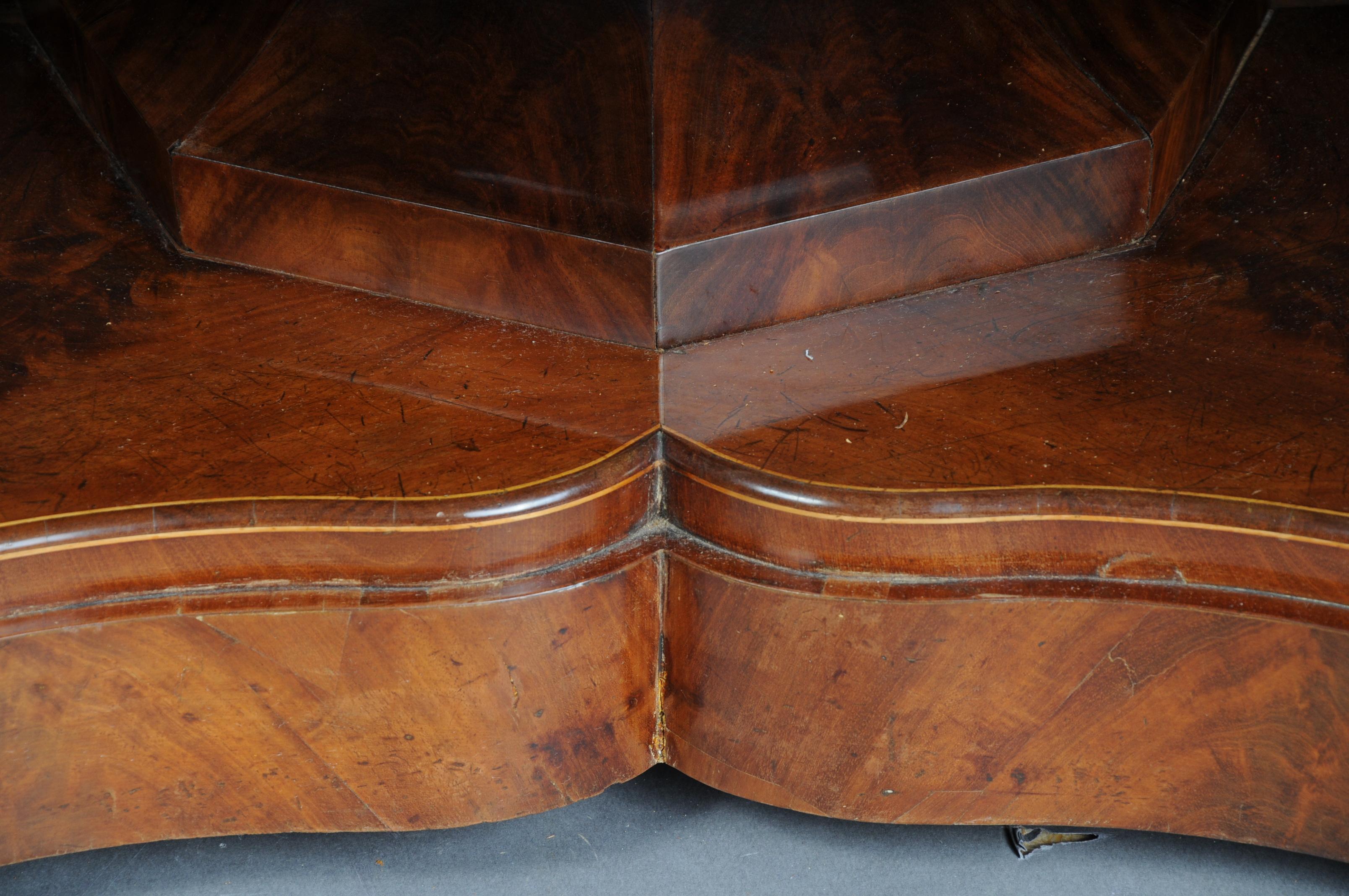 Antique Biedermeier dining table/dining table, mahogany, around 1820 9
