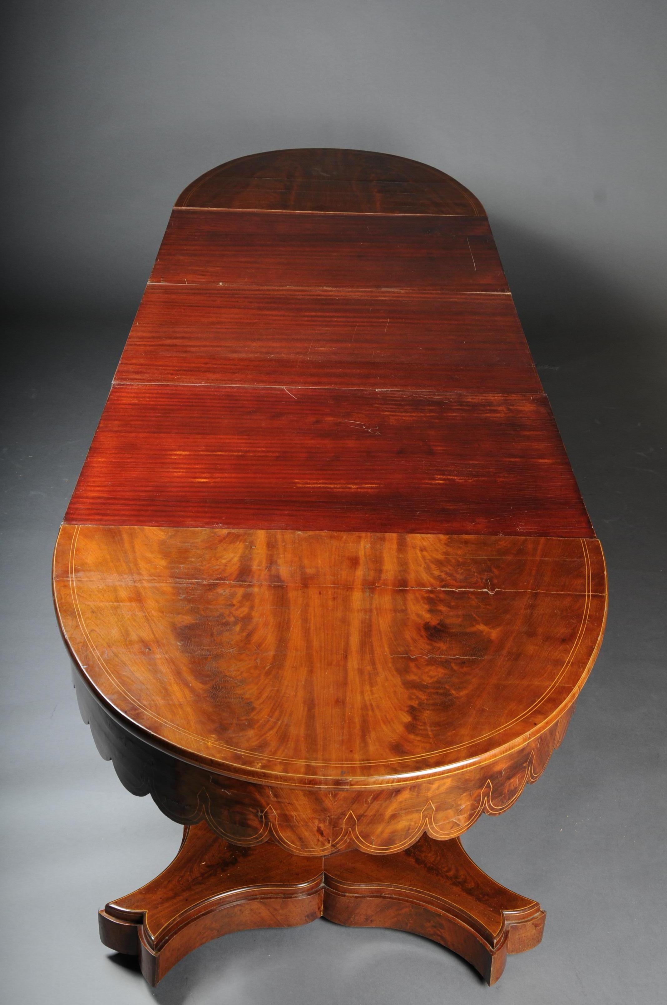 Antique Biedermeier dining table/dining table, mahogany, around 1820 2