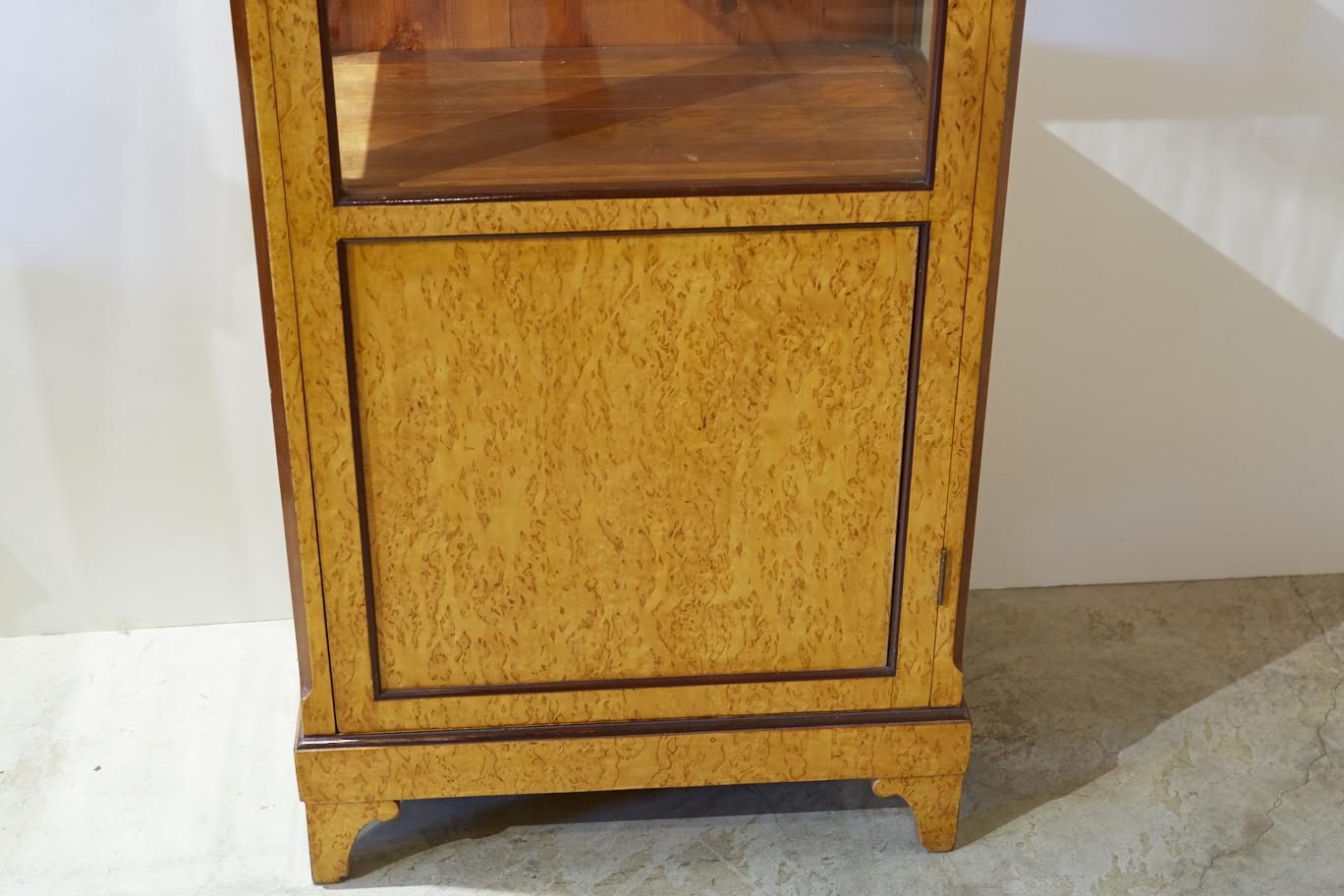 Antique Biedermeier Display Cabinet 1