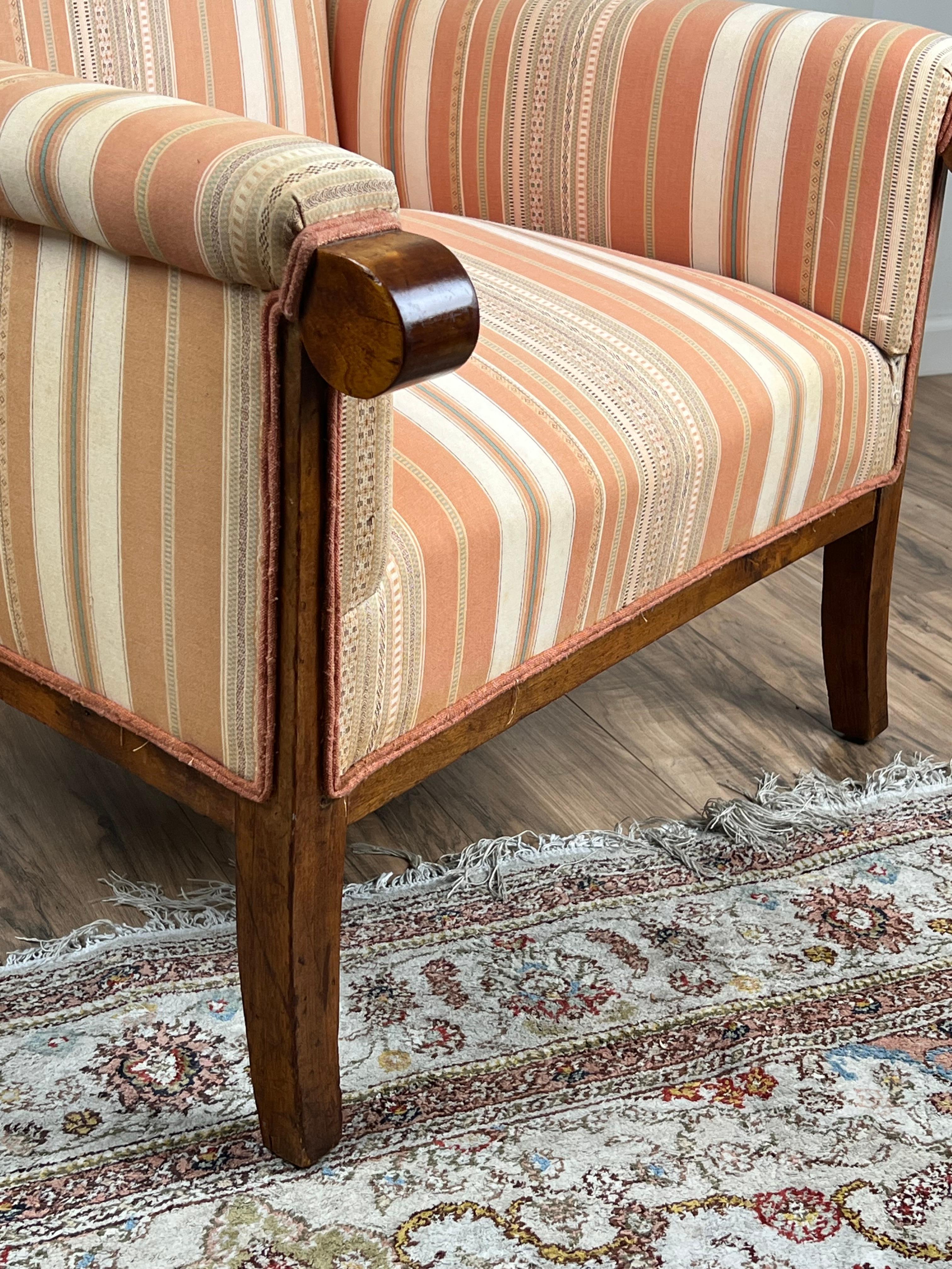 Silla antigua Biedermeier con respaldo de madera de frutal c. Mediados del siglo XIX en venta 5