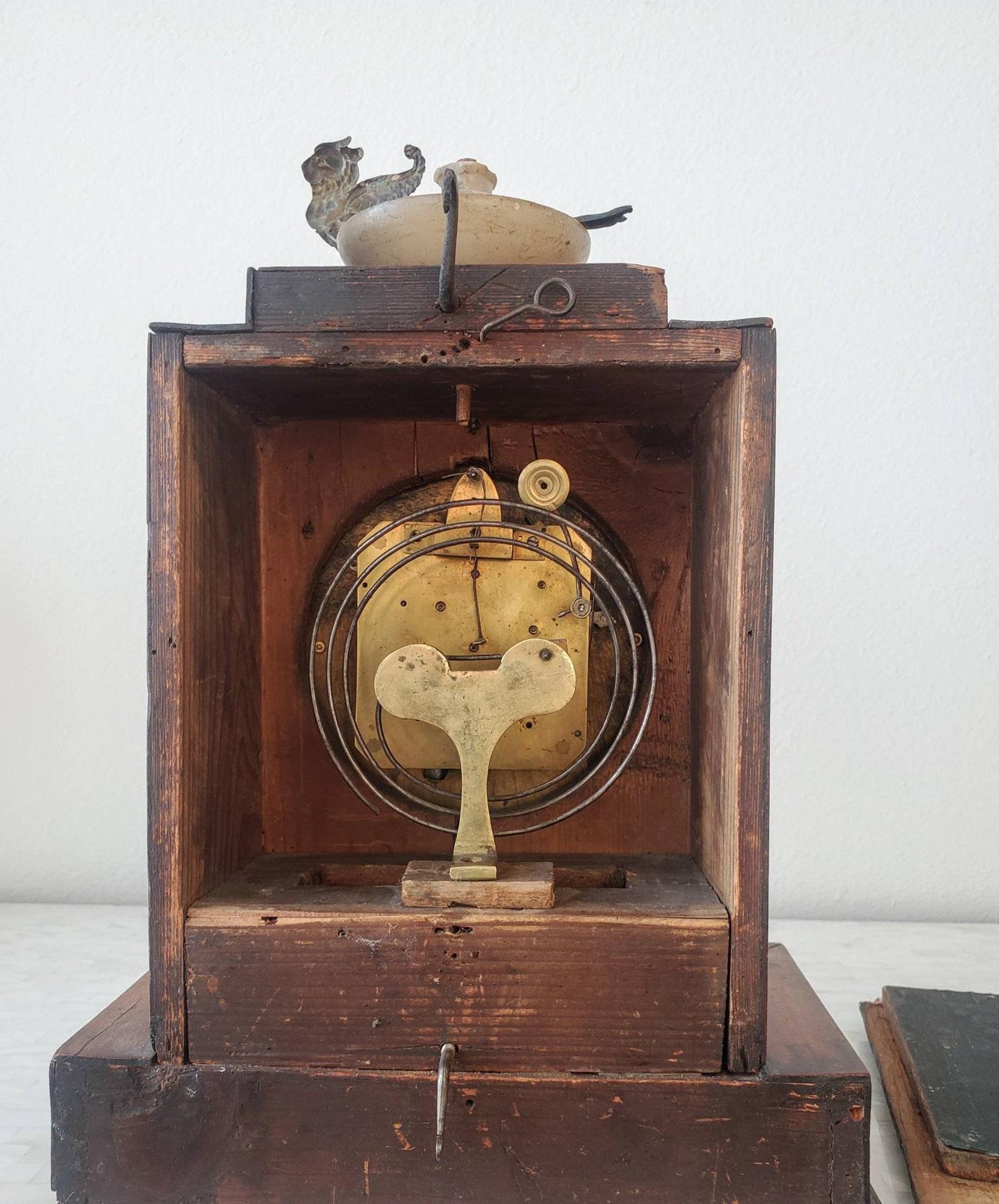 Antique Biedermeier Mantel Clock 5