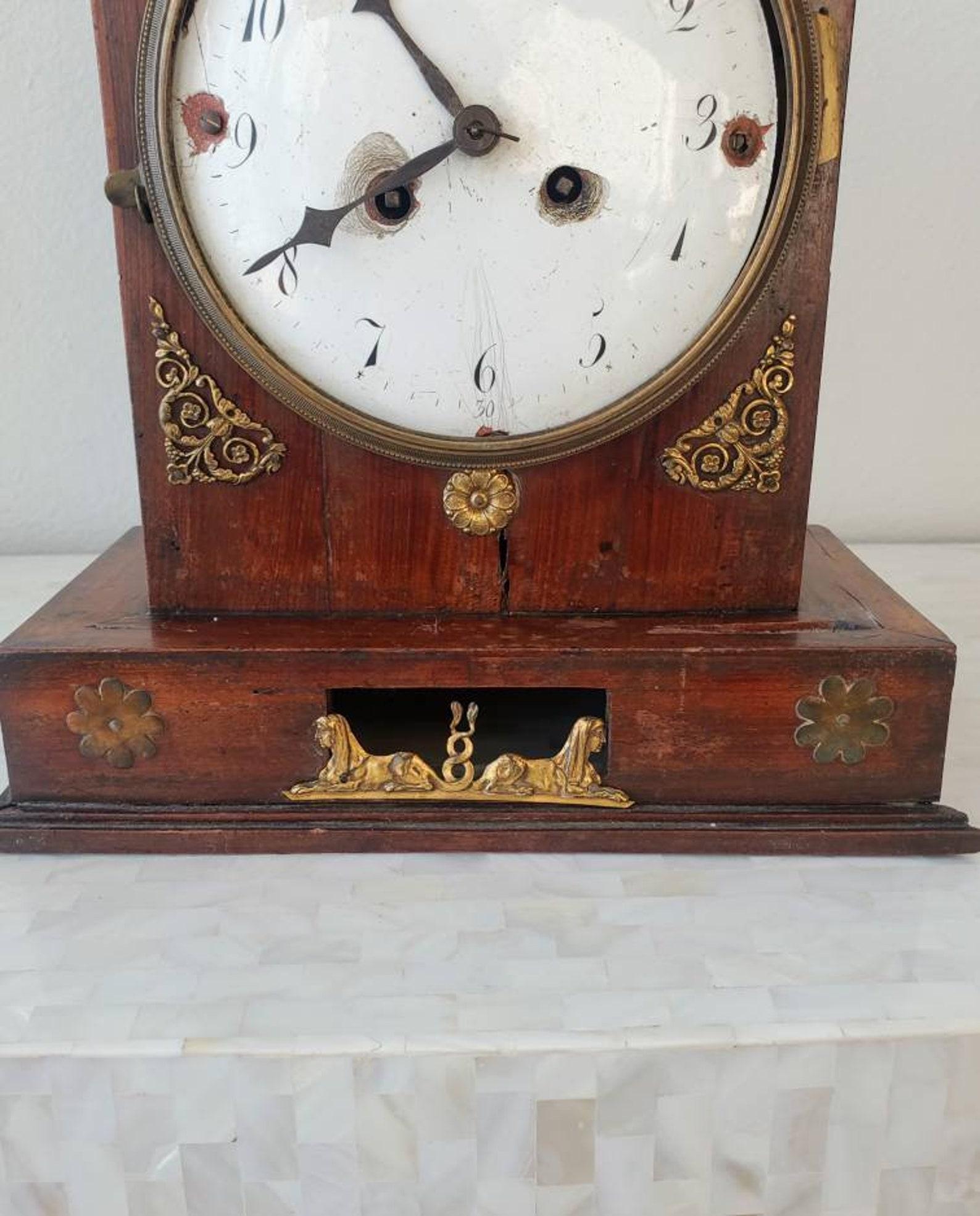 Antique Biedermeier Mantel Clock 1