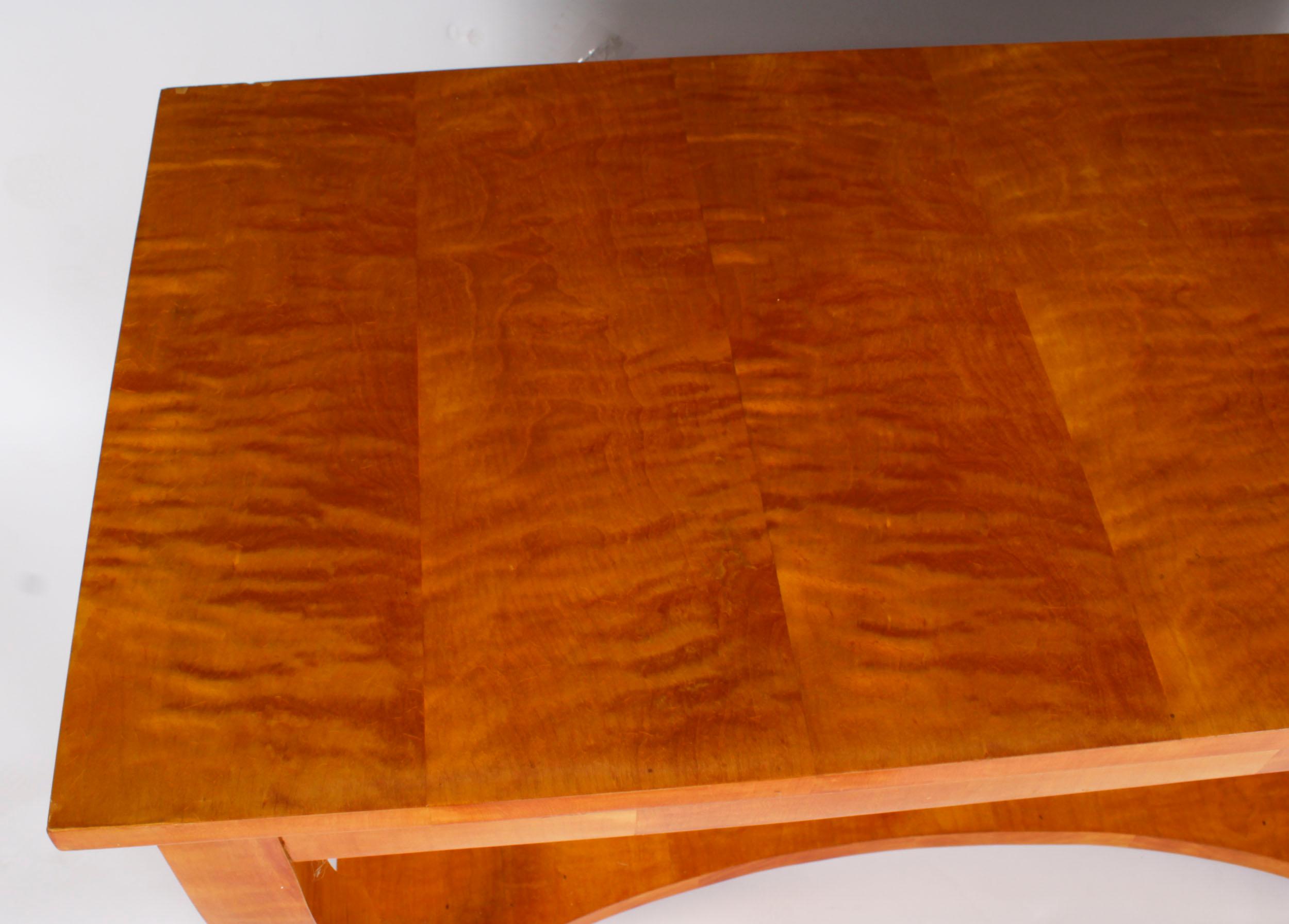 Ancienne table console Biedermeier Maserbirch du 19ème siècle Bon état - En vente à London, GB