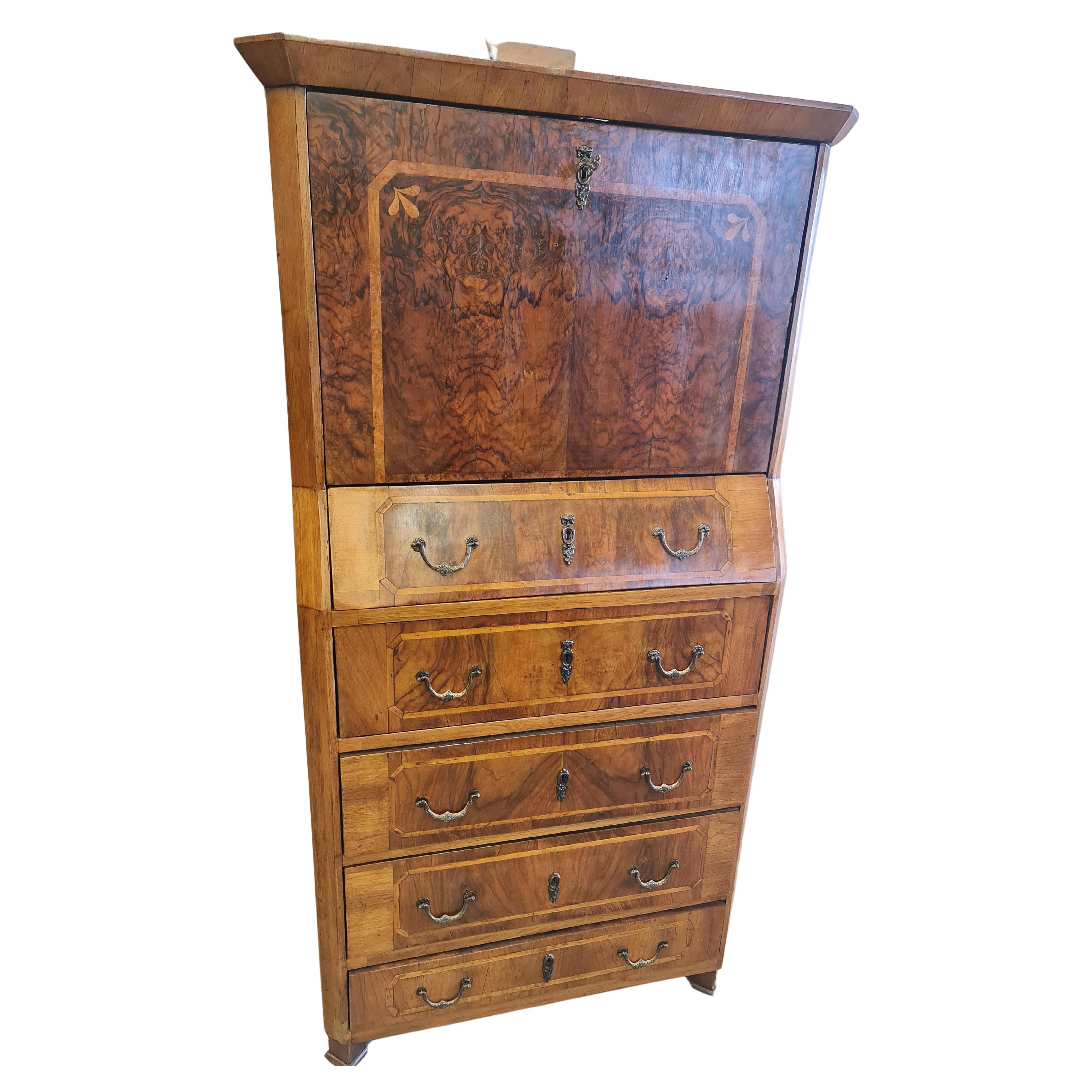 Antique Biedermeier Secretary, 20th Century