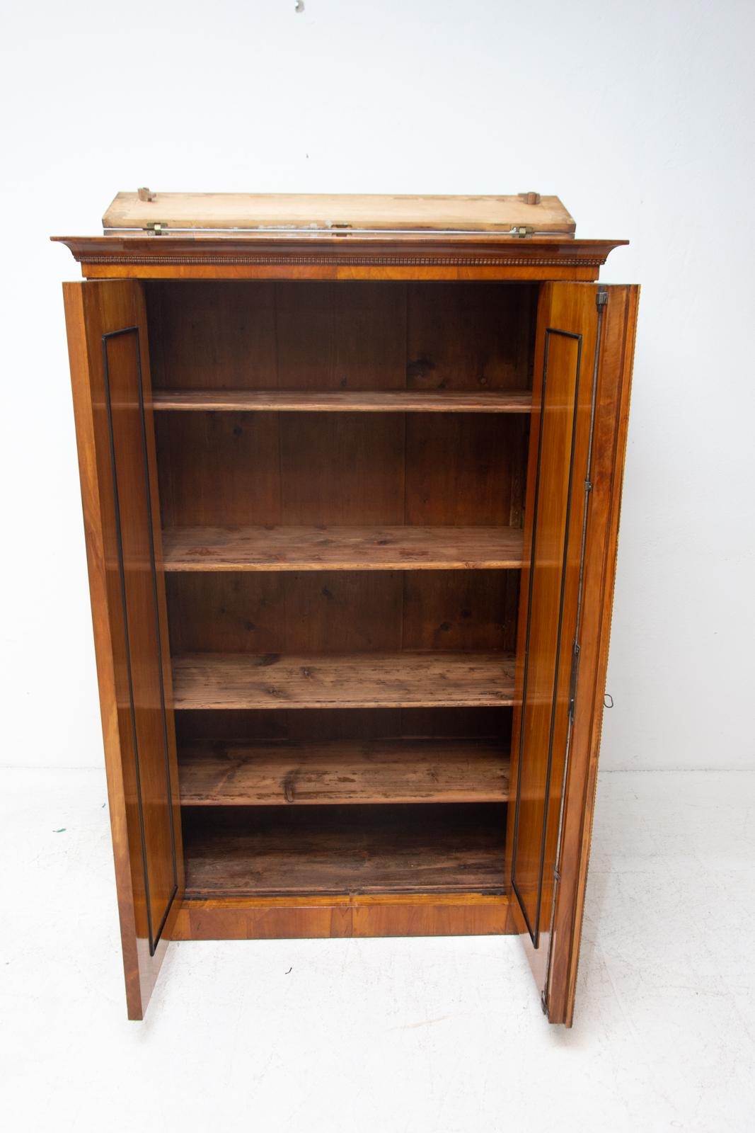 Antique Biedermeier Shelf Cabinet-Wardrobe, 1830s, Austria-Hungary For Sale 2
