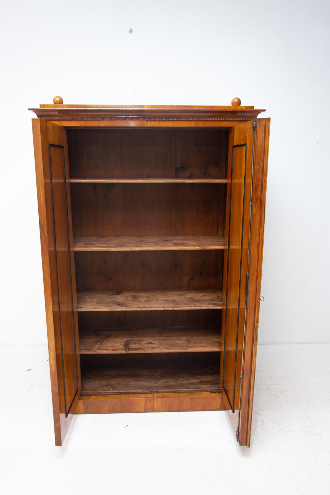 Antique Biedermeier Shelf Cabinet-Wardrobe, 1830s, Austria-Hungary For Sale 1