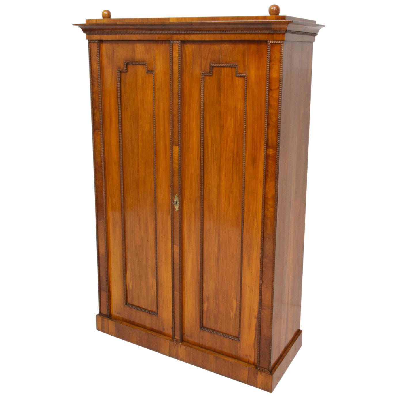 Antique Biedermeier Shelf Cabinet-Wardrobe, 1830s, Austria-Hungary For Sale