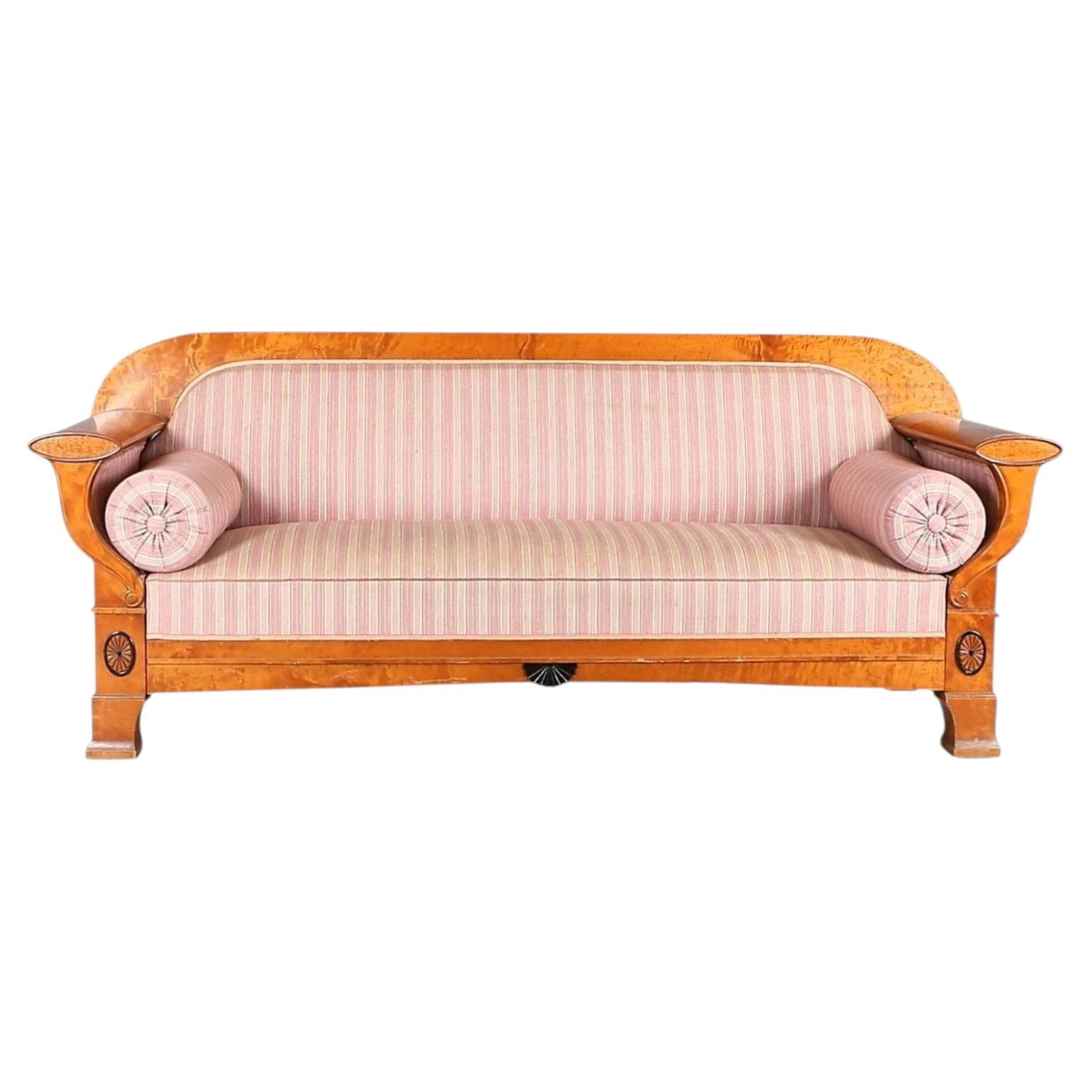 Antikes Biedermeier Sofa Couch 4-5 Sitz, 19/20. Jahrhundert Schwedisch im Angebot