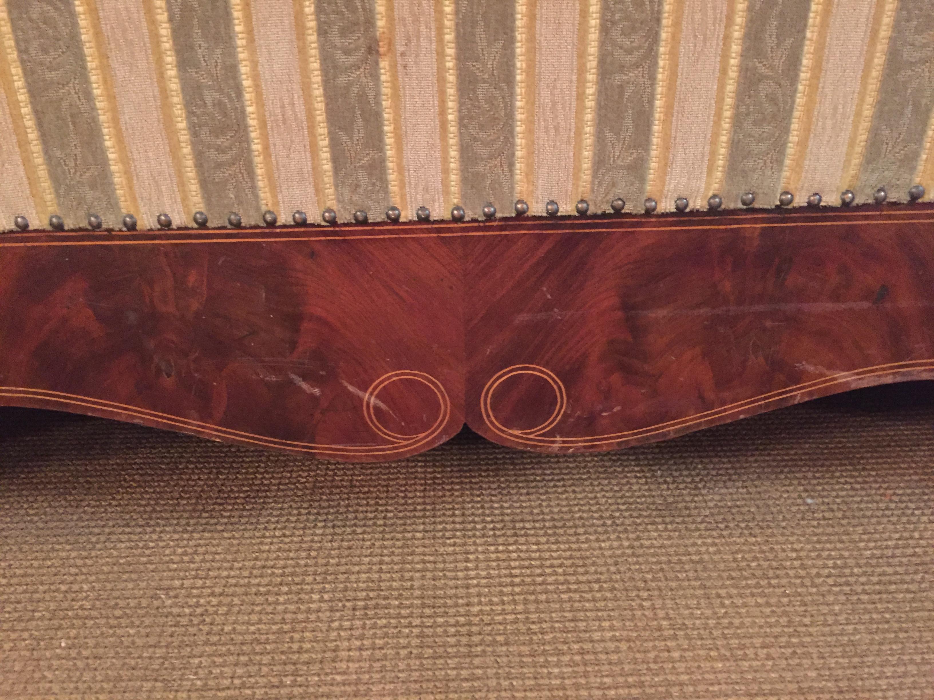 Antique Biedermeier Sofa Couch circa 1825 Mahogany 3