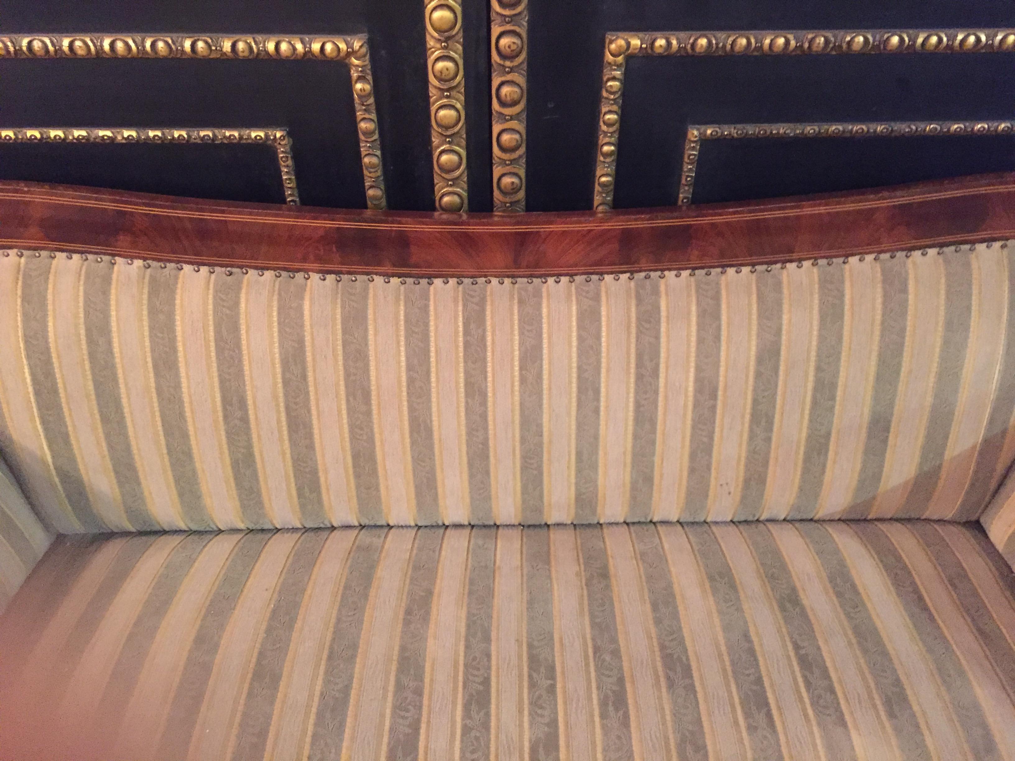 Antique Biedermeier Sofa Couch circa 1825 Mahogany 4