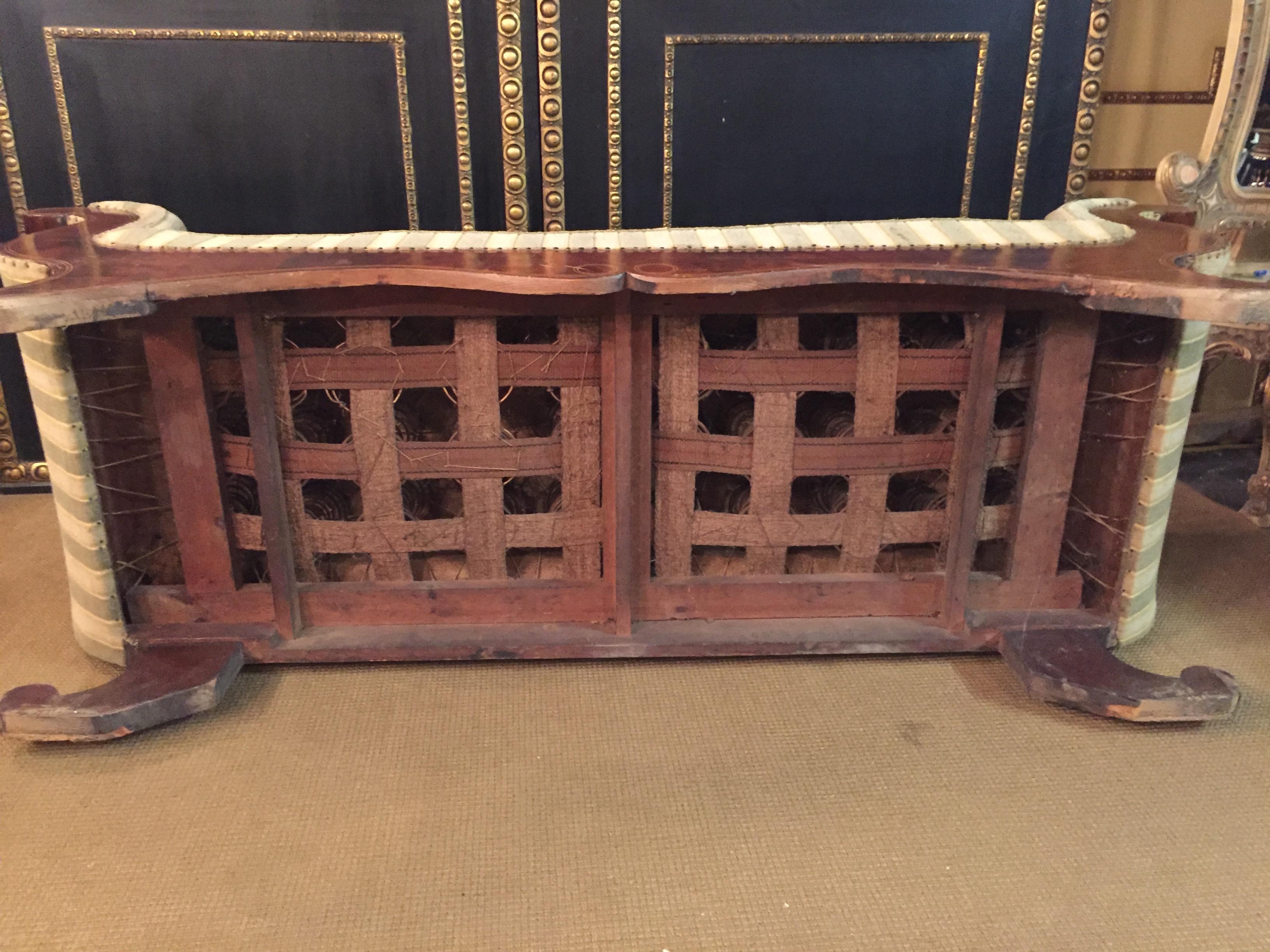 Antikes Biedermeier Sofa Couch um 1825 Mahagoni 7