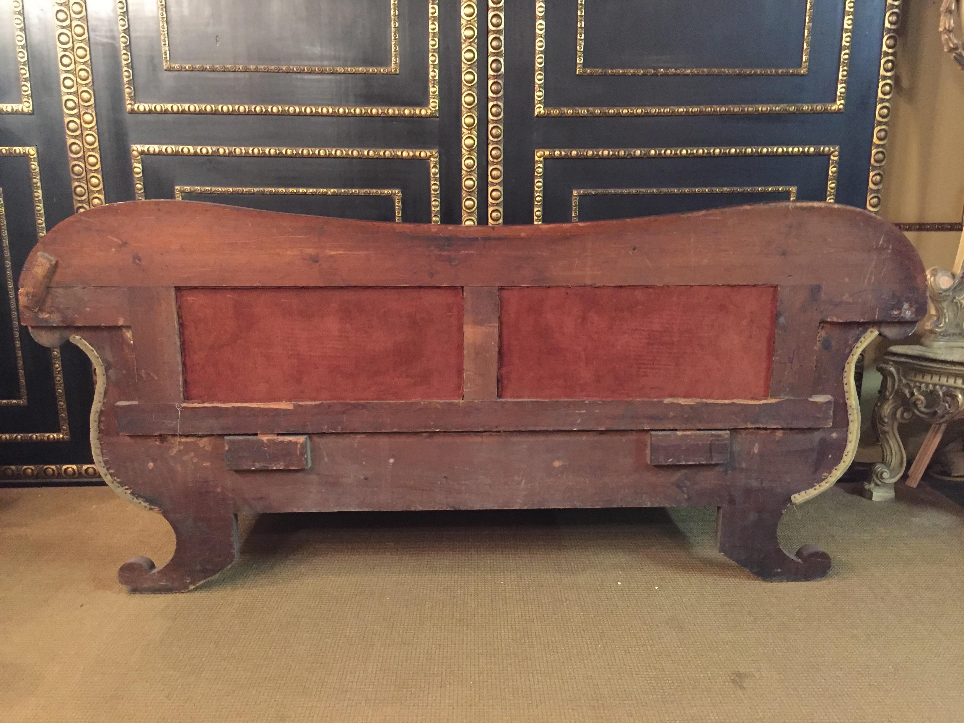 Antique Biedermeier Sofa Couch circa 1825 Mahogany 9