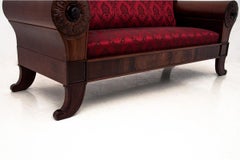 Antique Biedermeier Sofa, circa 1880, after Renovation
