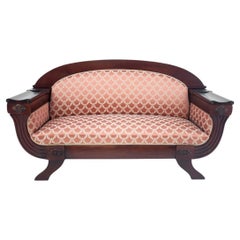 Antikes Biedermeier Sofa, Nordeuropa, um 1860, restauriert