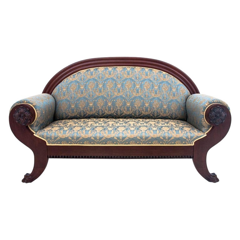 Antique Biedermeier Sofa, Northern Europe, circa 1920, Renovated For Sale  at 1stDibs