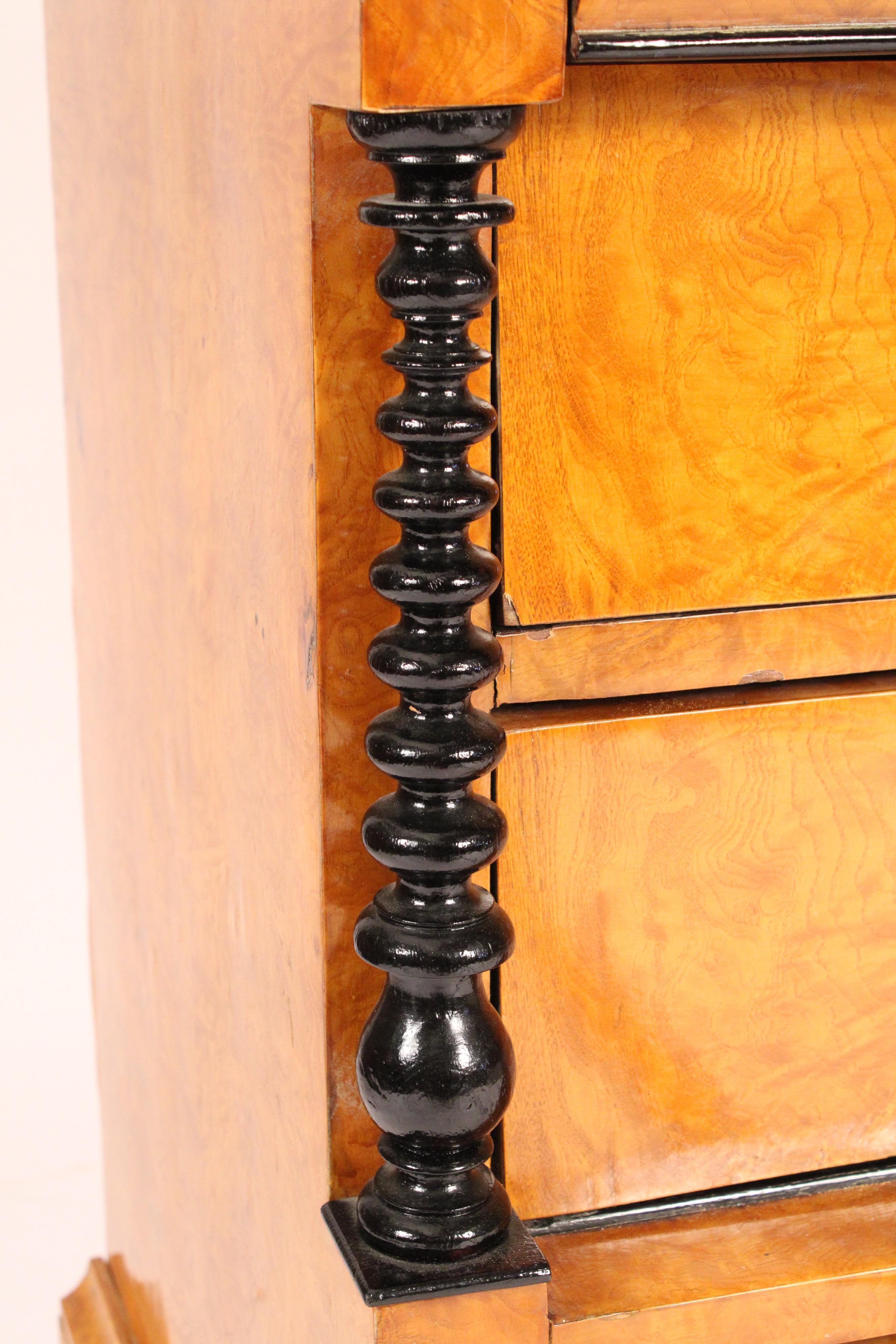 Antico cassettone in betulla in stile Biedermeier in vendita 2