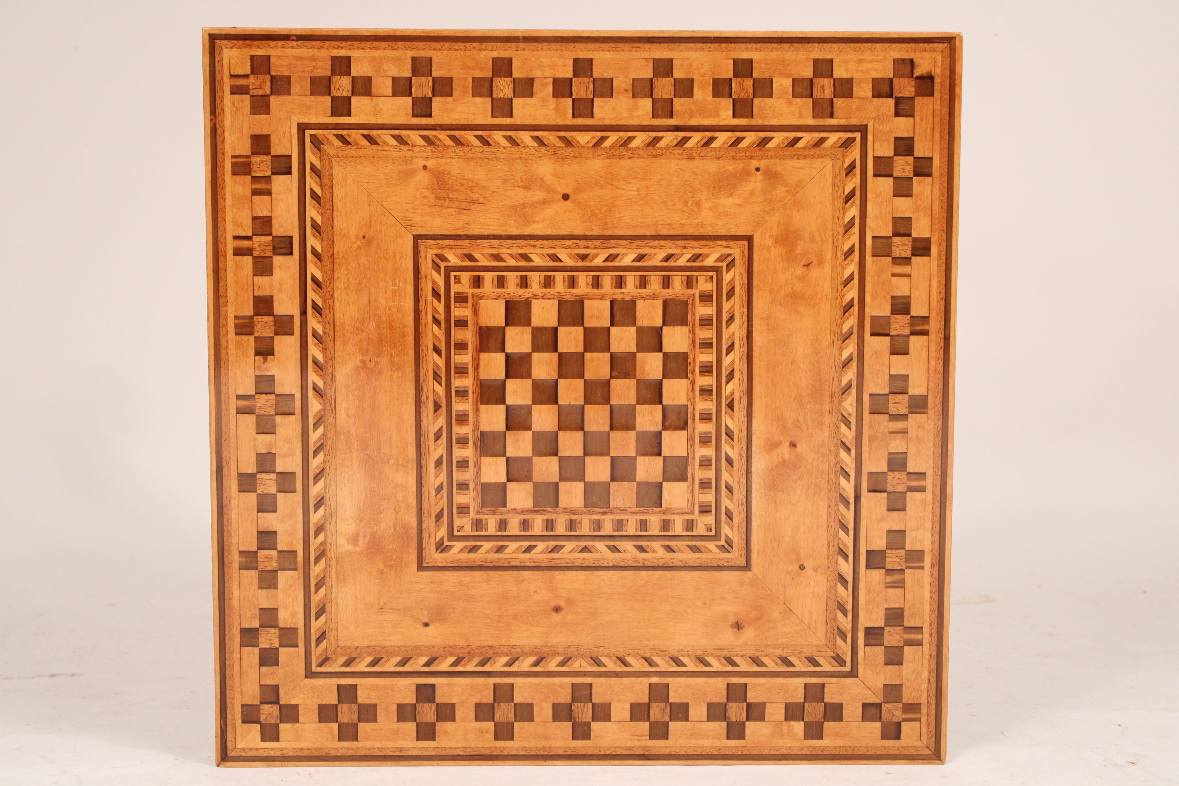Antique Biedermeier Style Birch End Table In Good Condition For Sale In Laguna Beach, CA