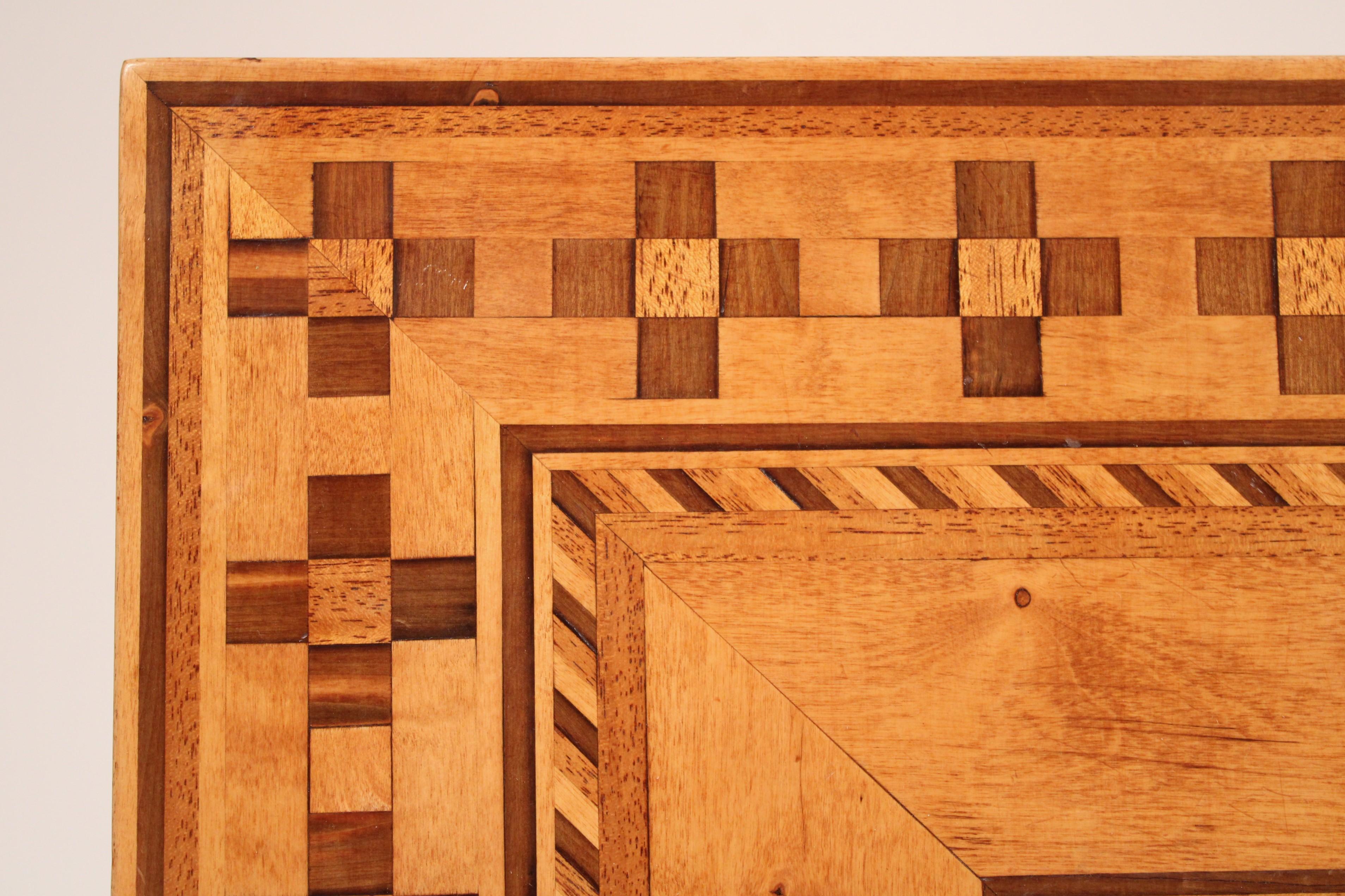 Early 20th Century Antique Biedermeier Style Birch End Table For Sale