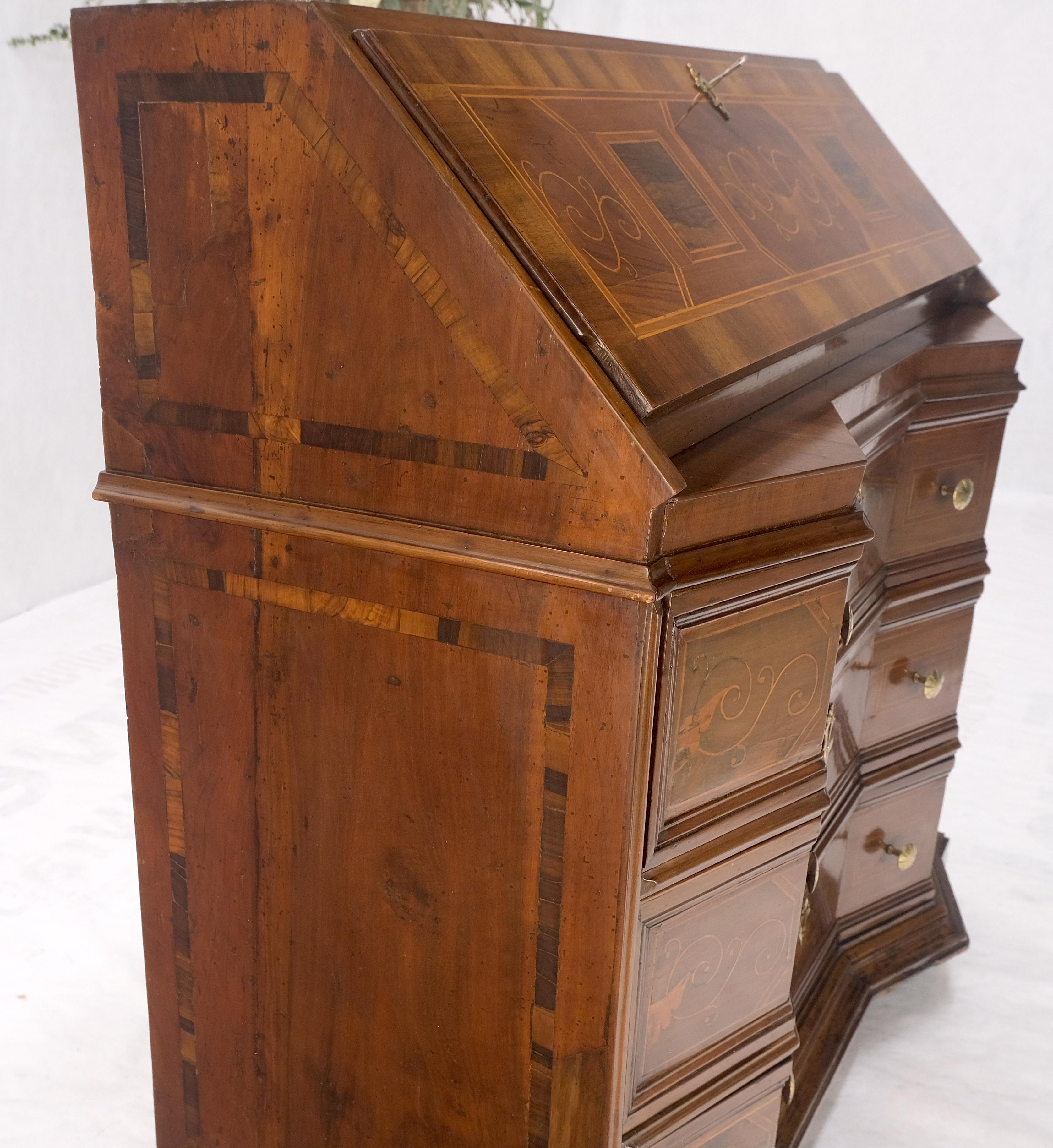 antique 3 drawer secretary desk
