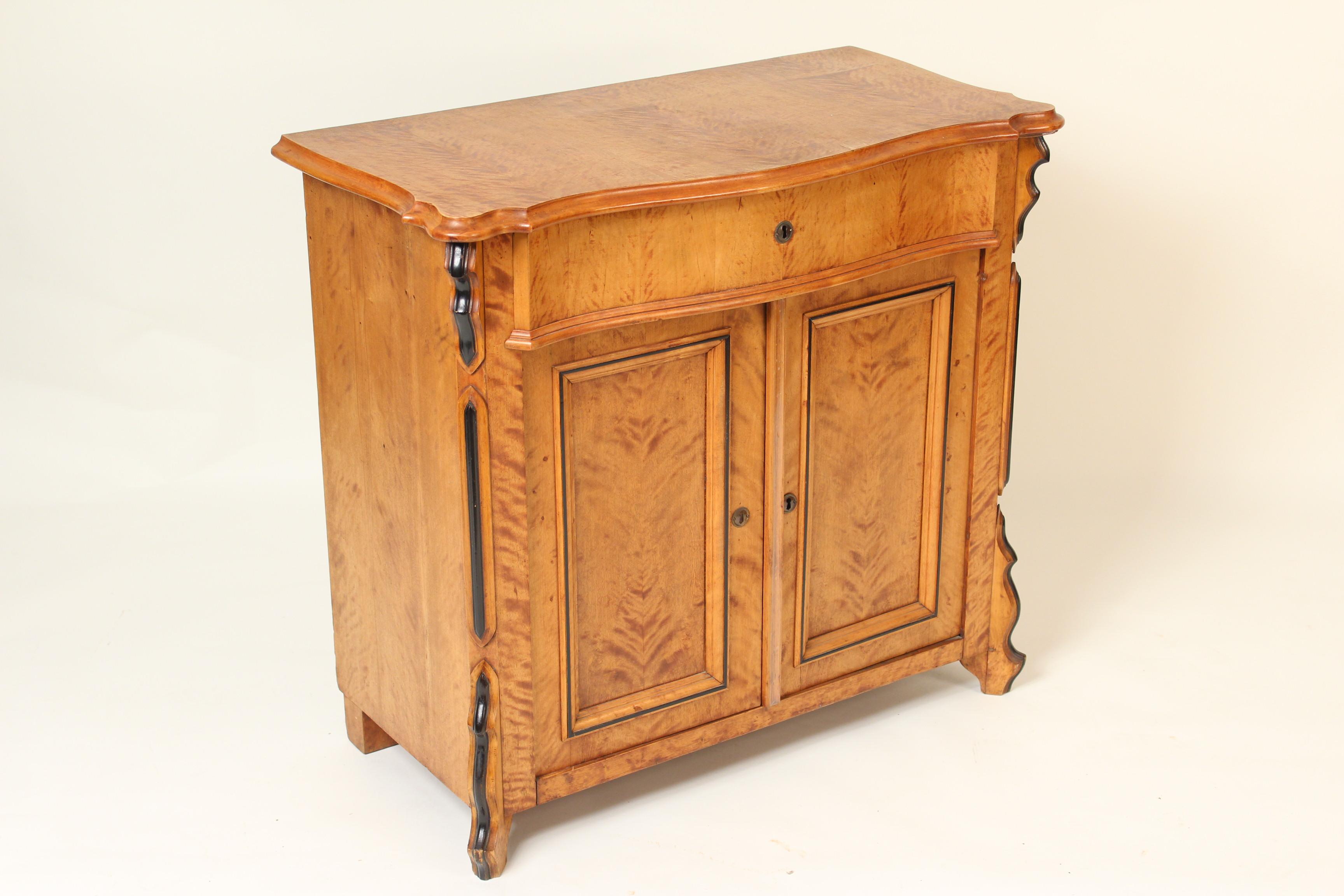 European Antique Biedermeier Style Occasional Cabinet