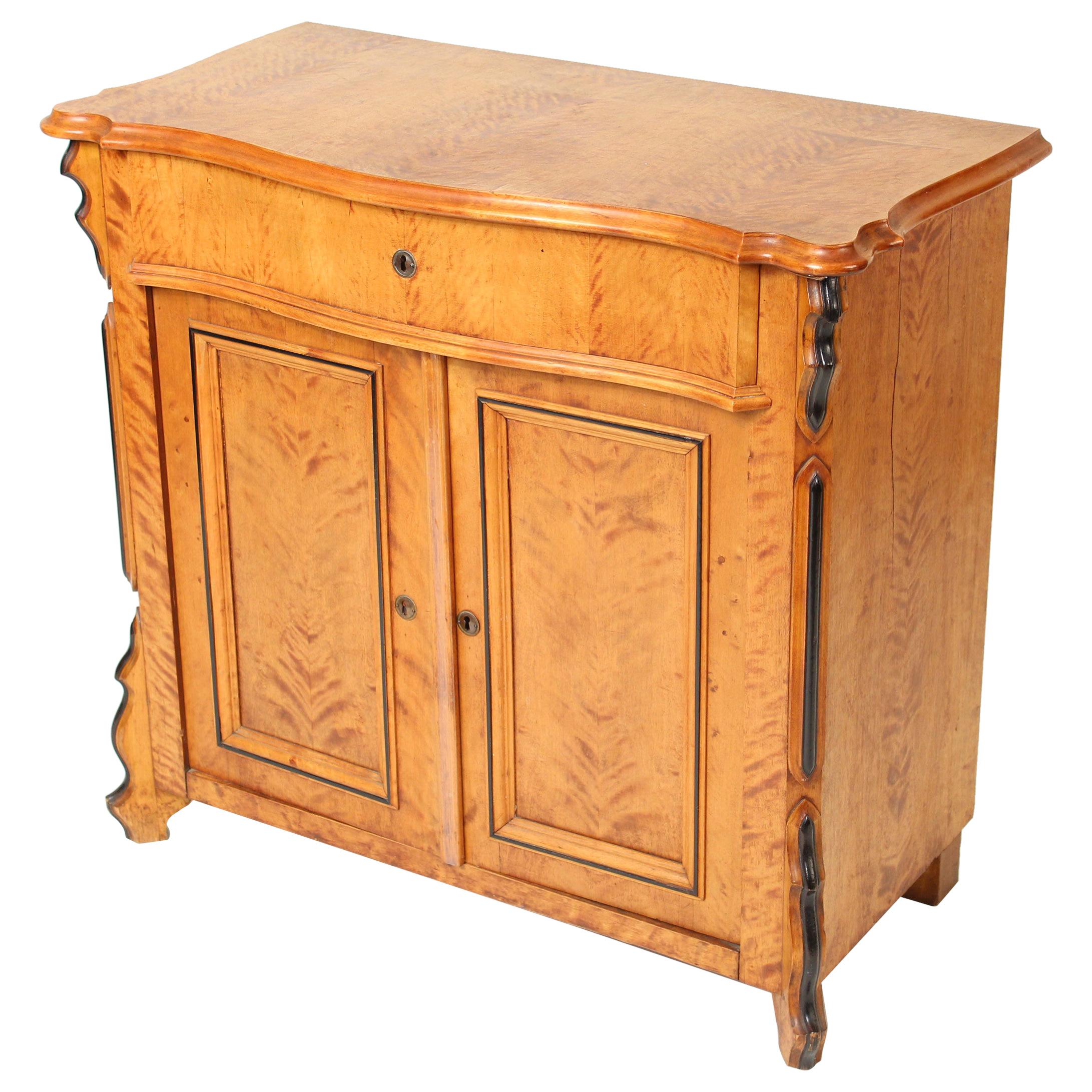 Antique Biedermeier Style Occasional Cabinet