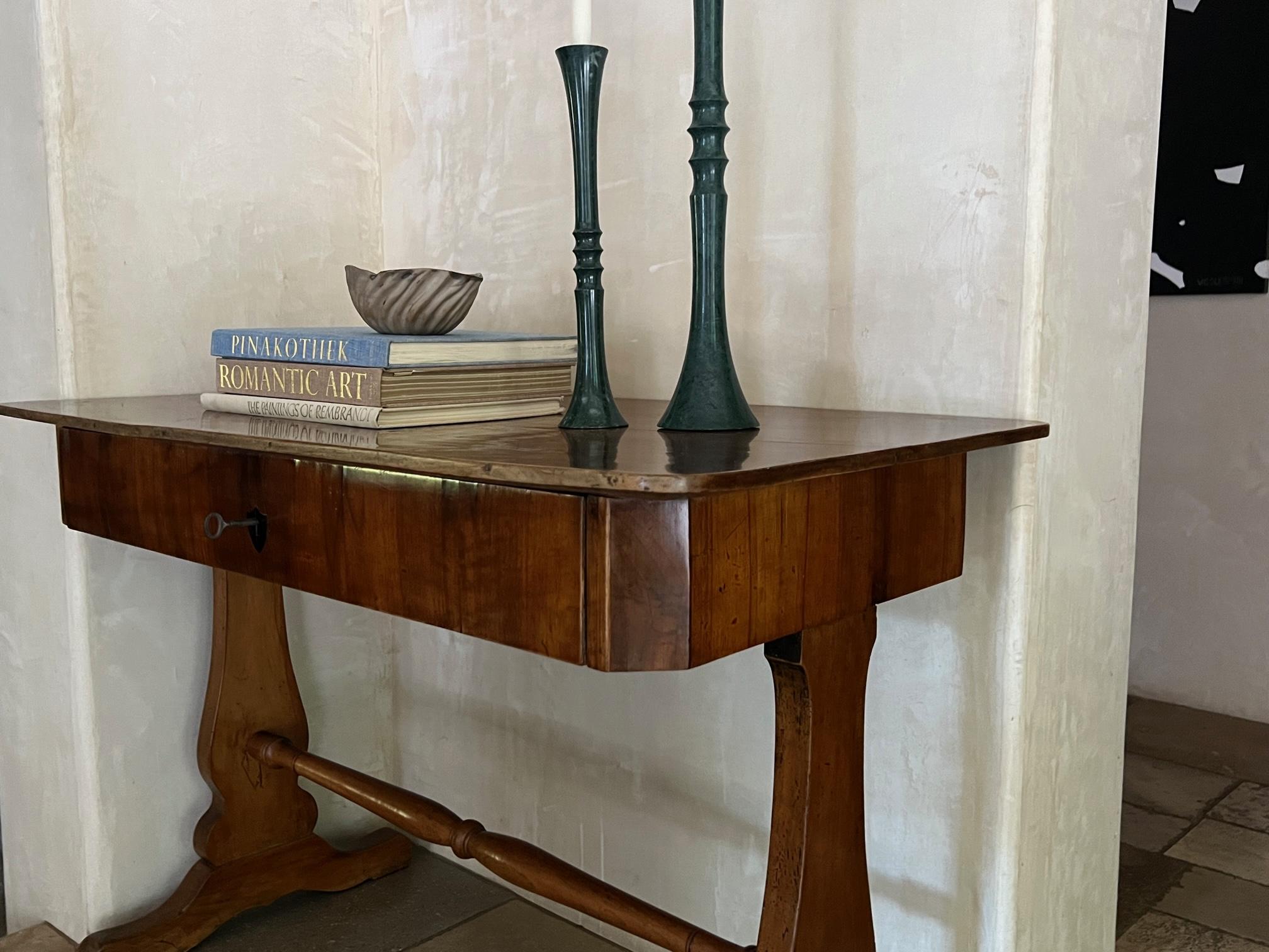 Wood Antique Biedermeier Table, c. 1840-1850 For Sale