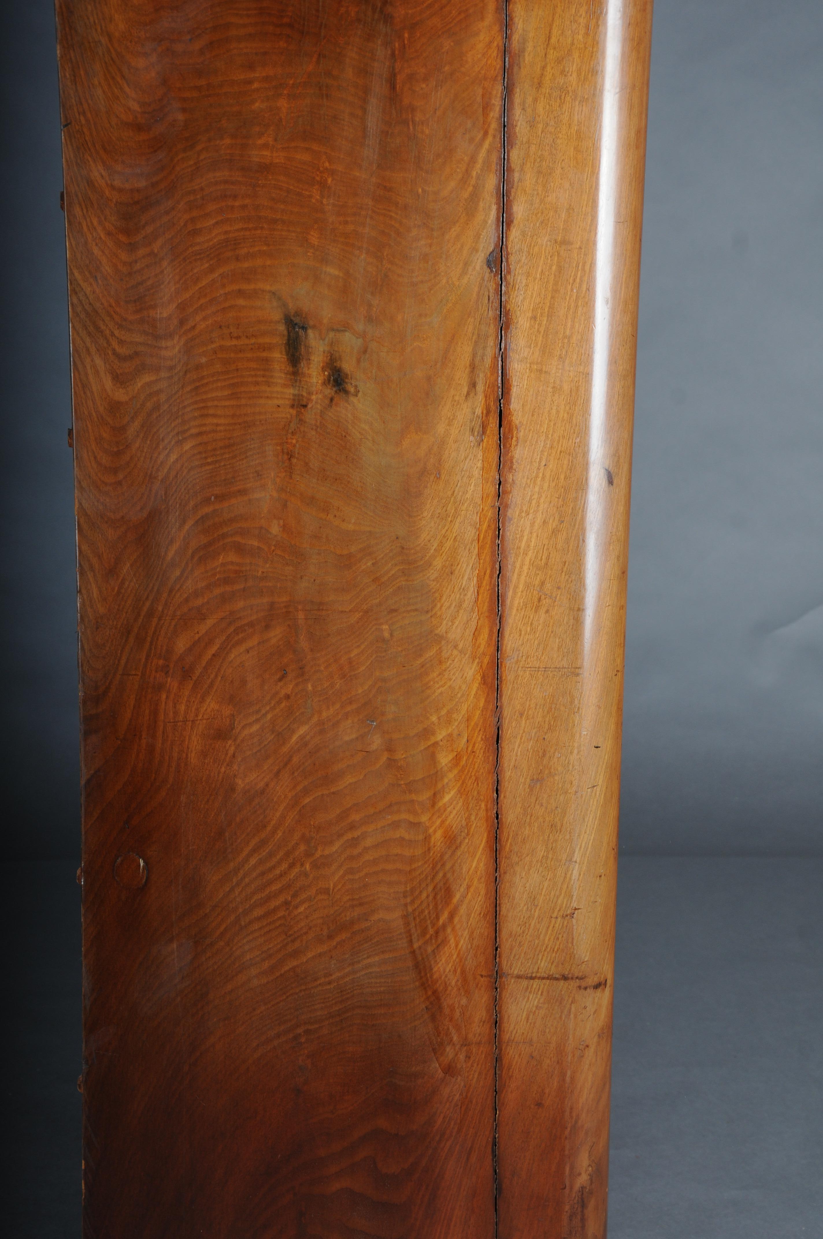 Antigua cómoda alta Biedermeier/Chiffoniere, caoba con arce, circ en venta 7