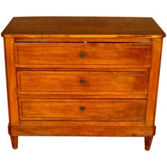 Antique Biedermeier Three Drawer Chest of Drawers