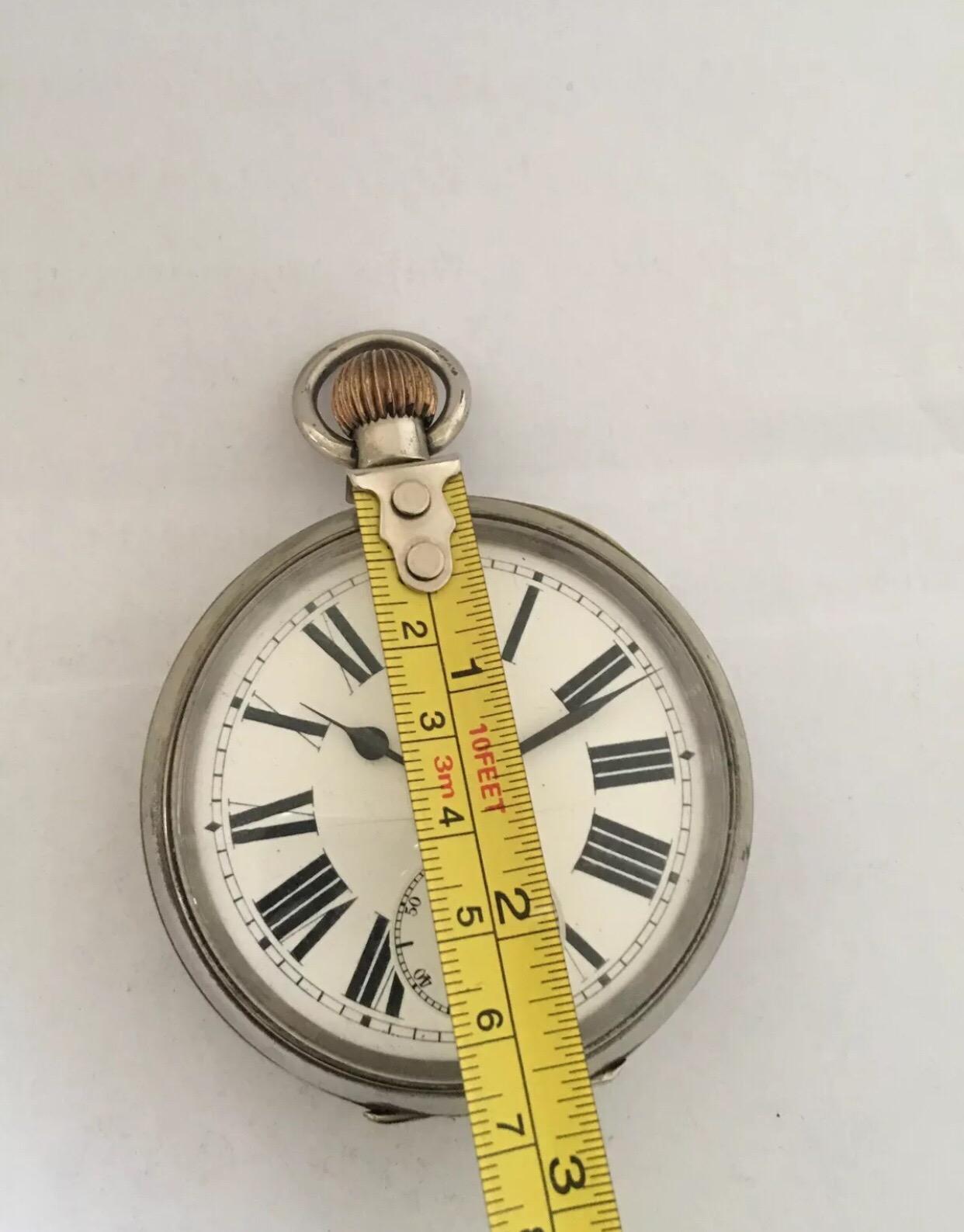 Antique Big / Golliath 8 Days Swiss Made Pocket Watch 1