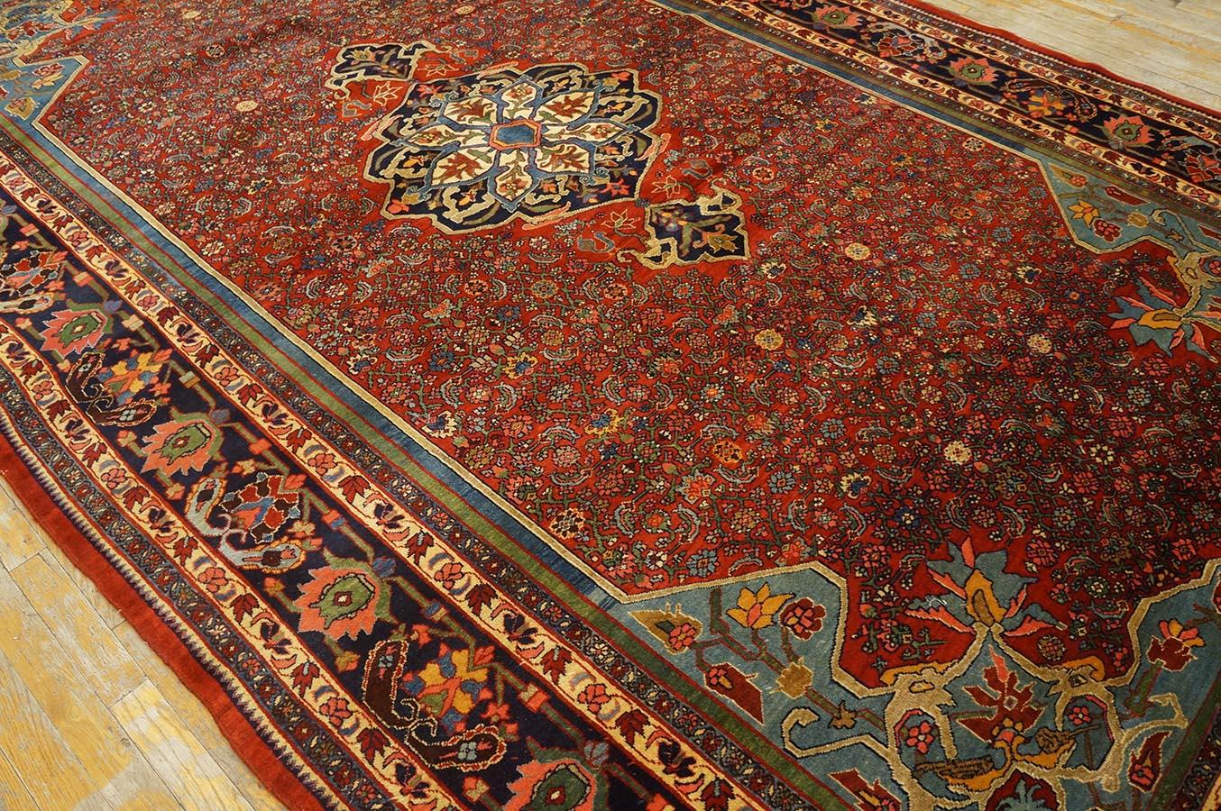 Tapis persan Bijar du début du 20ème siècle ( 7'6