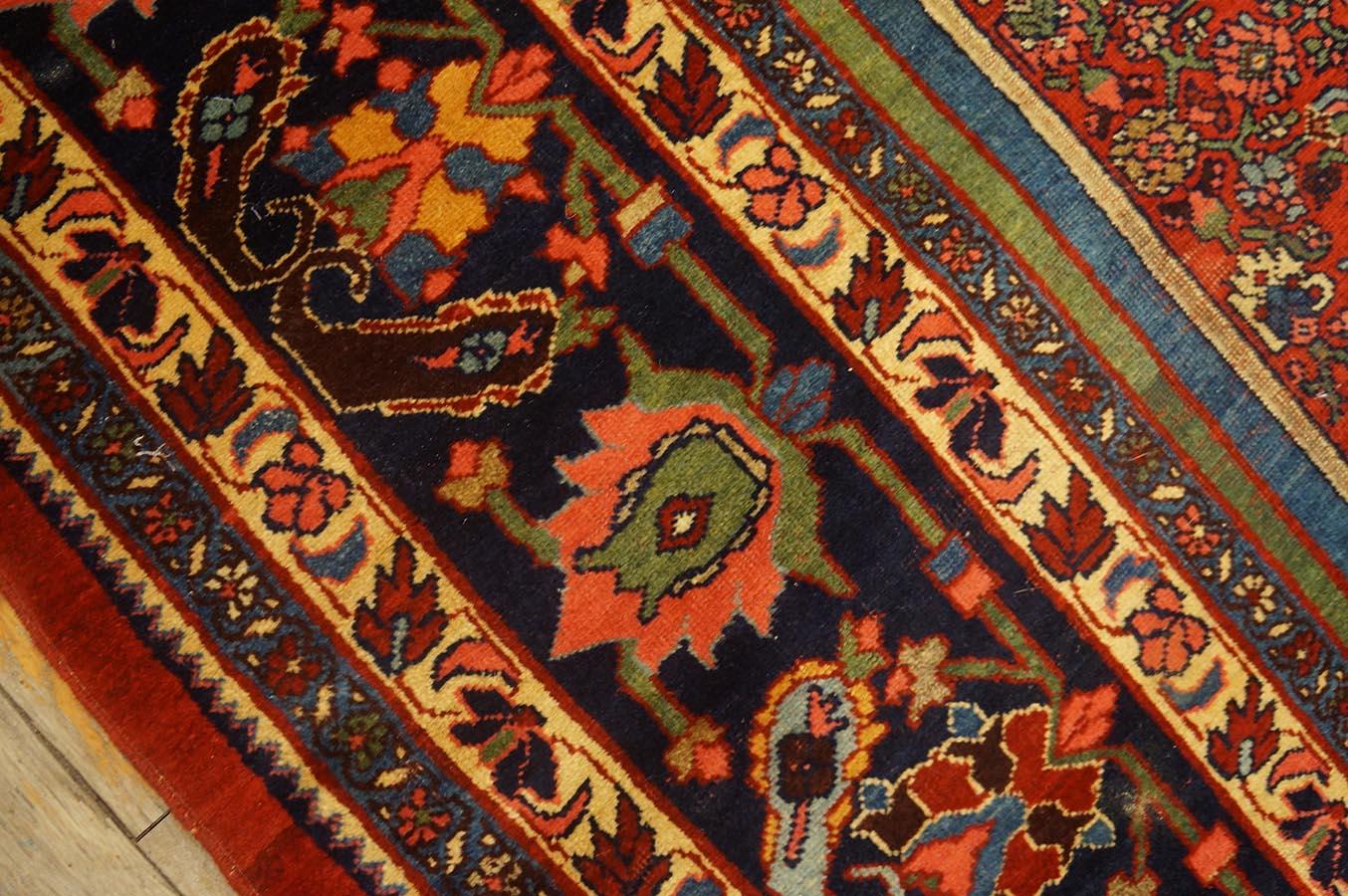 Tapis persan Bijar du début du 20ème siècle ( 7'6