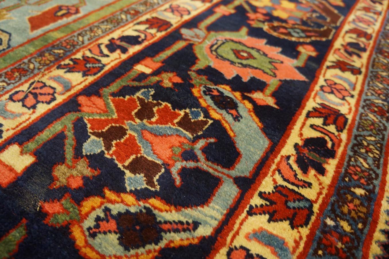 Tapis persan Bijar du début du 20ème siècle ( 7'6
