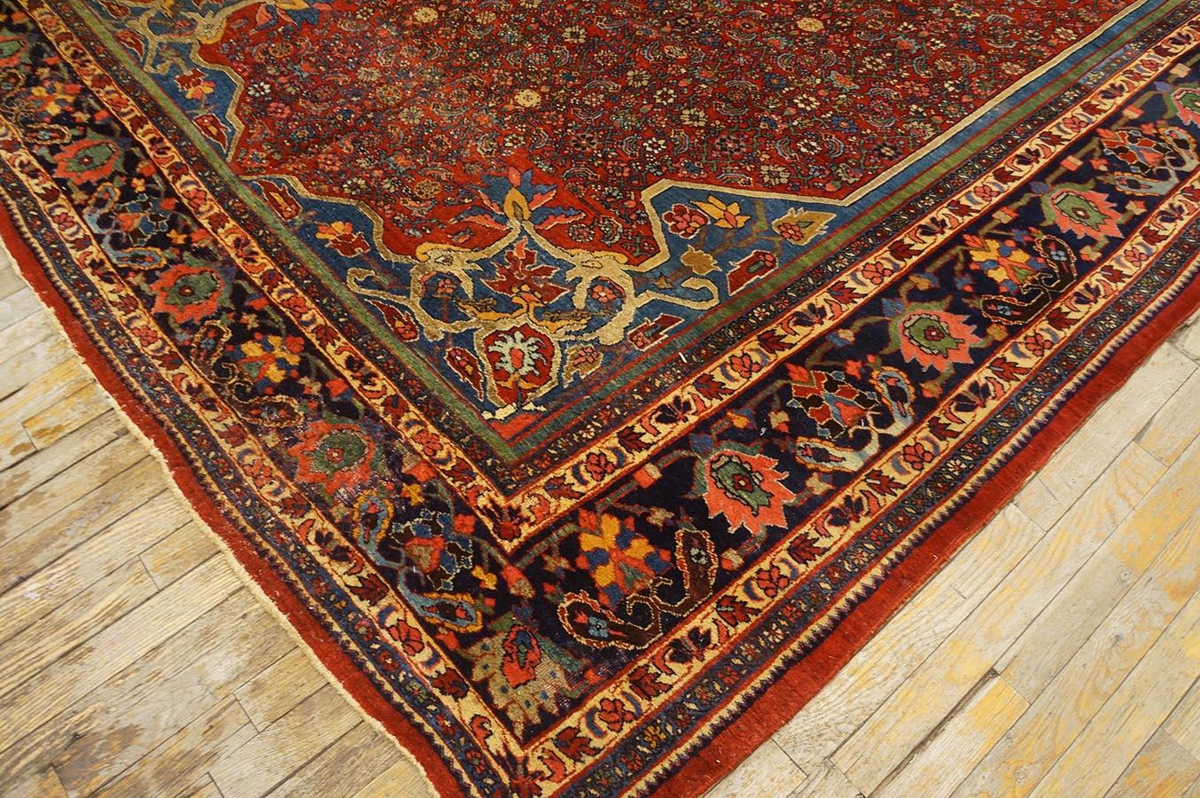 Early 20th Century Persian Bijar Carpet ( 7'6