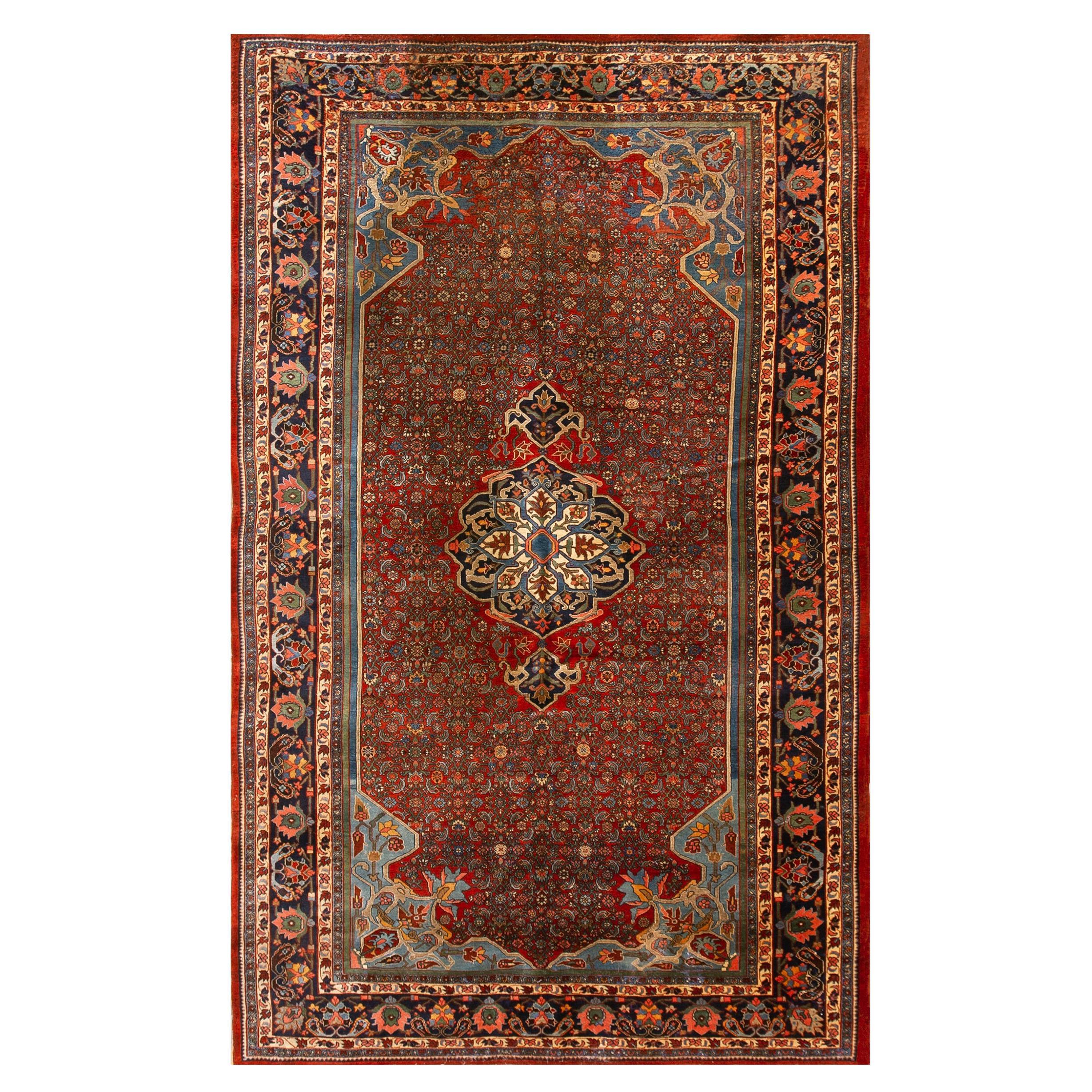 Early 20th Century Persian Bijar Carpet ( 7'6" x 12' - 230 x 365 ) For Sale