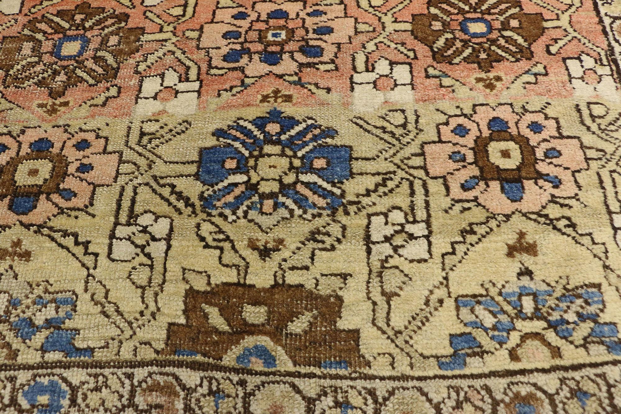 Perse Tapis persan Bijar ancien de style traditionnel moderne en vente