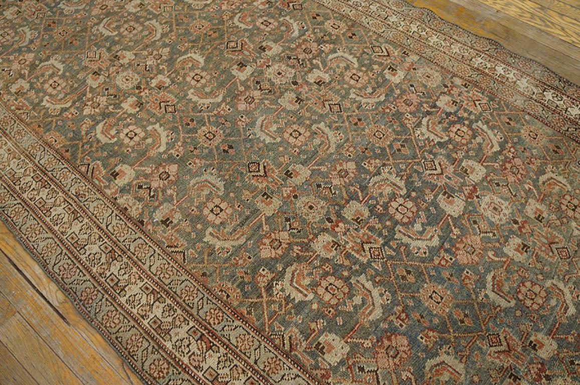 Wool Early 20th Century Persian Bijar Carpet ( 4' 2