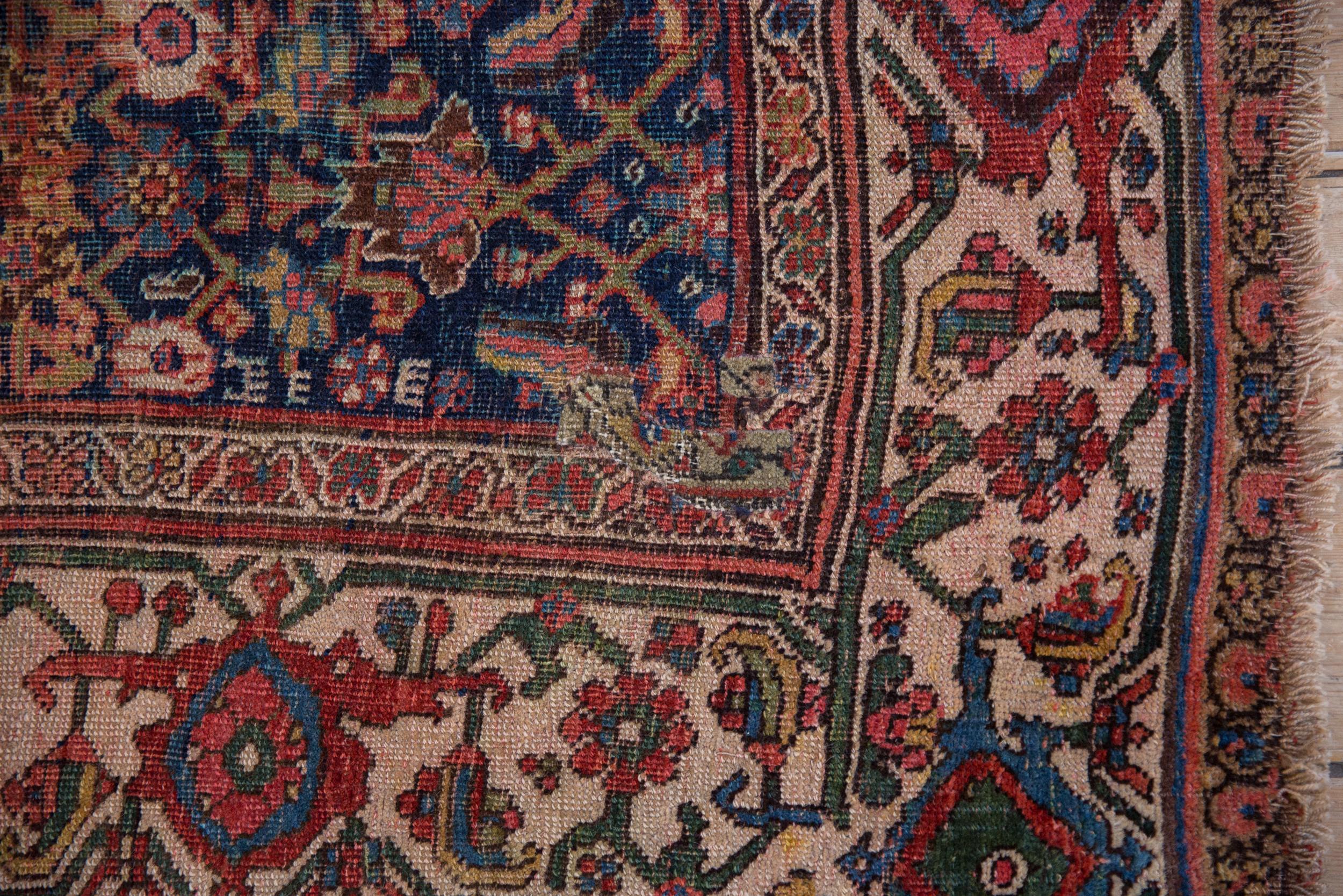Antique Bijar Rug In Good Condition For Sale In Katonah, NY