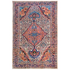 Tappeto persiano Bijar della fine del XIX secolo ( 8' x 12' - 245 x 365 )