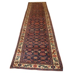 Antique Bijar Runner of Good Size with Traditional Mina Khani Design