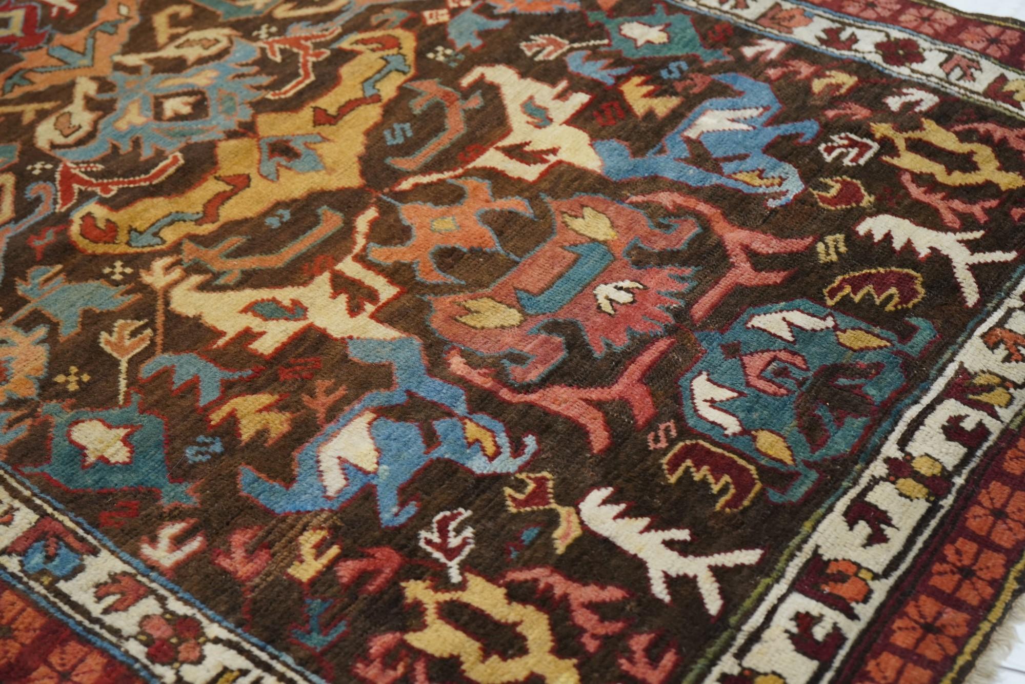Antique Bijov Rug In Good Condition For Sale In New York, NY