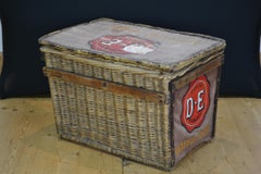 Antique Bike Transport Basket Douwe Egberts Coffee, Early 20th Century, NL