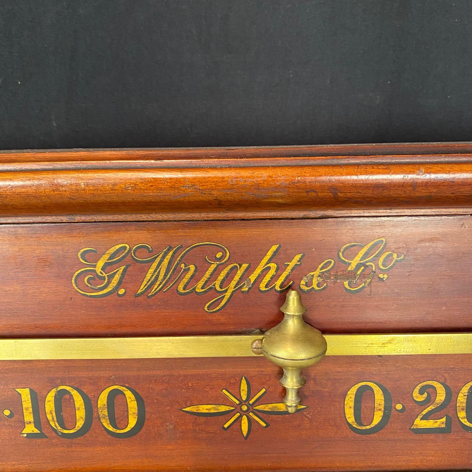 Tablero antiguo de Billar Snooker de G. Wright & Co Londres en venta 4