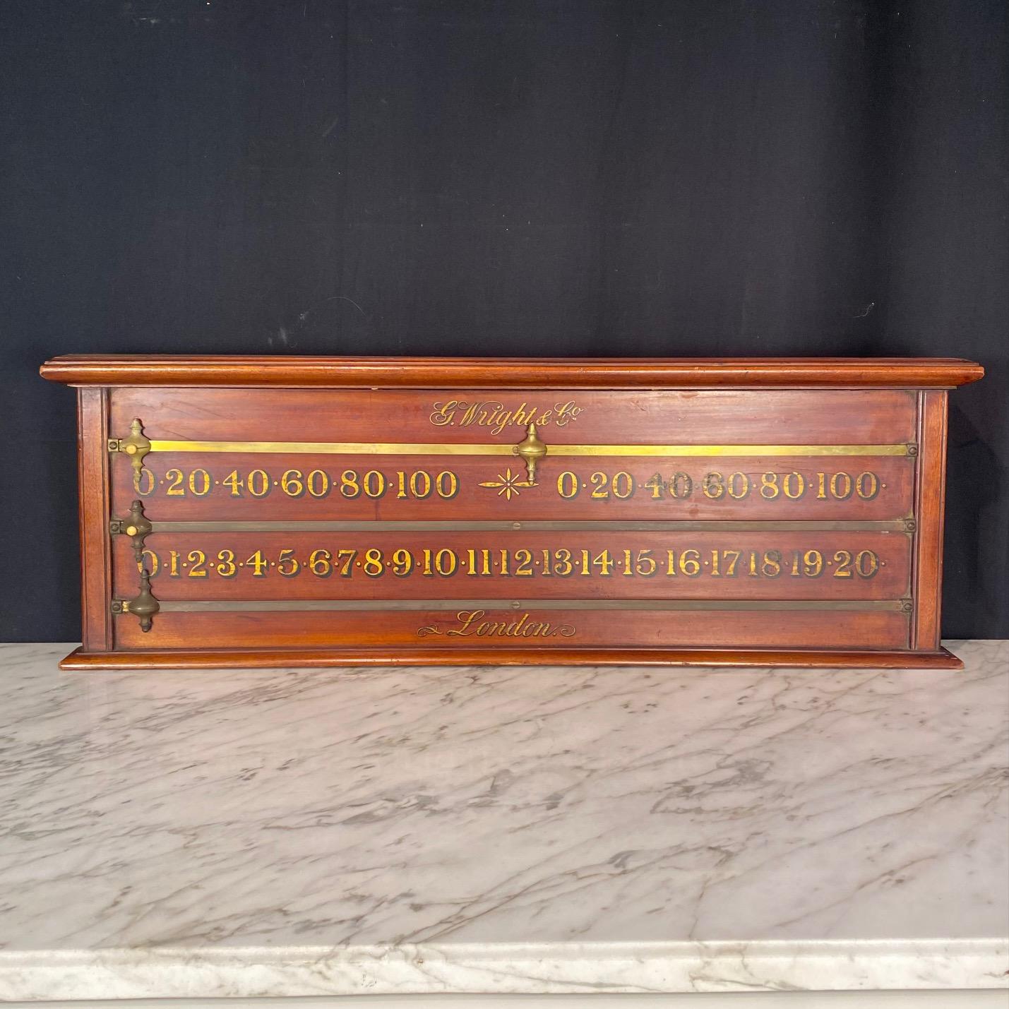 Tablero antiguo de Billar Snooker de G. Wright & Co Londres en venta 5