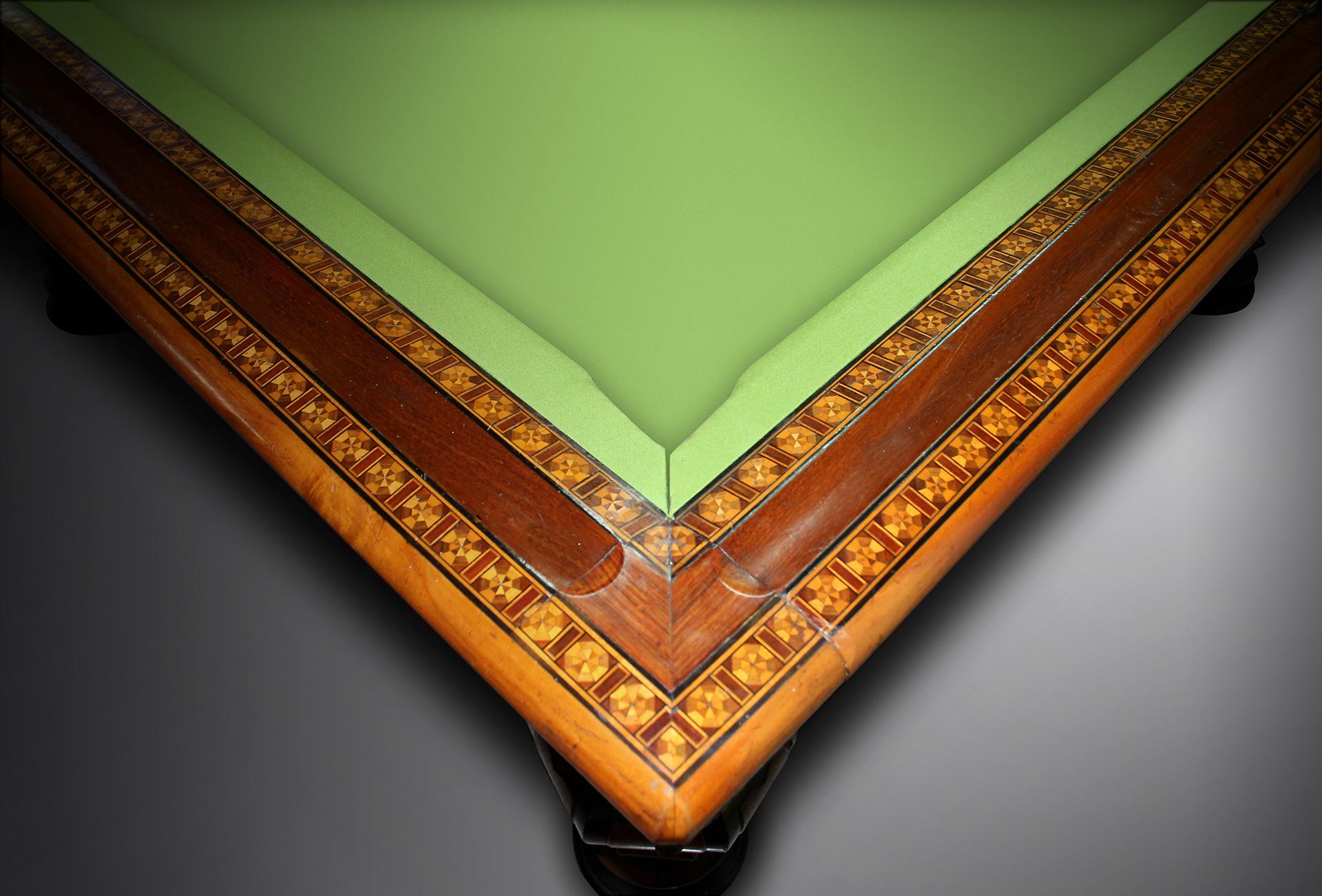 antique pool table