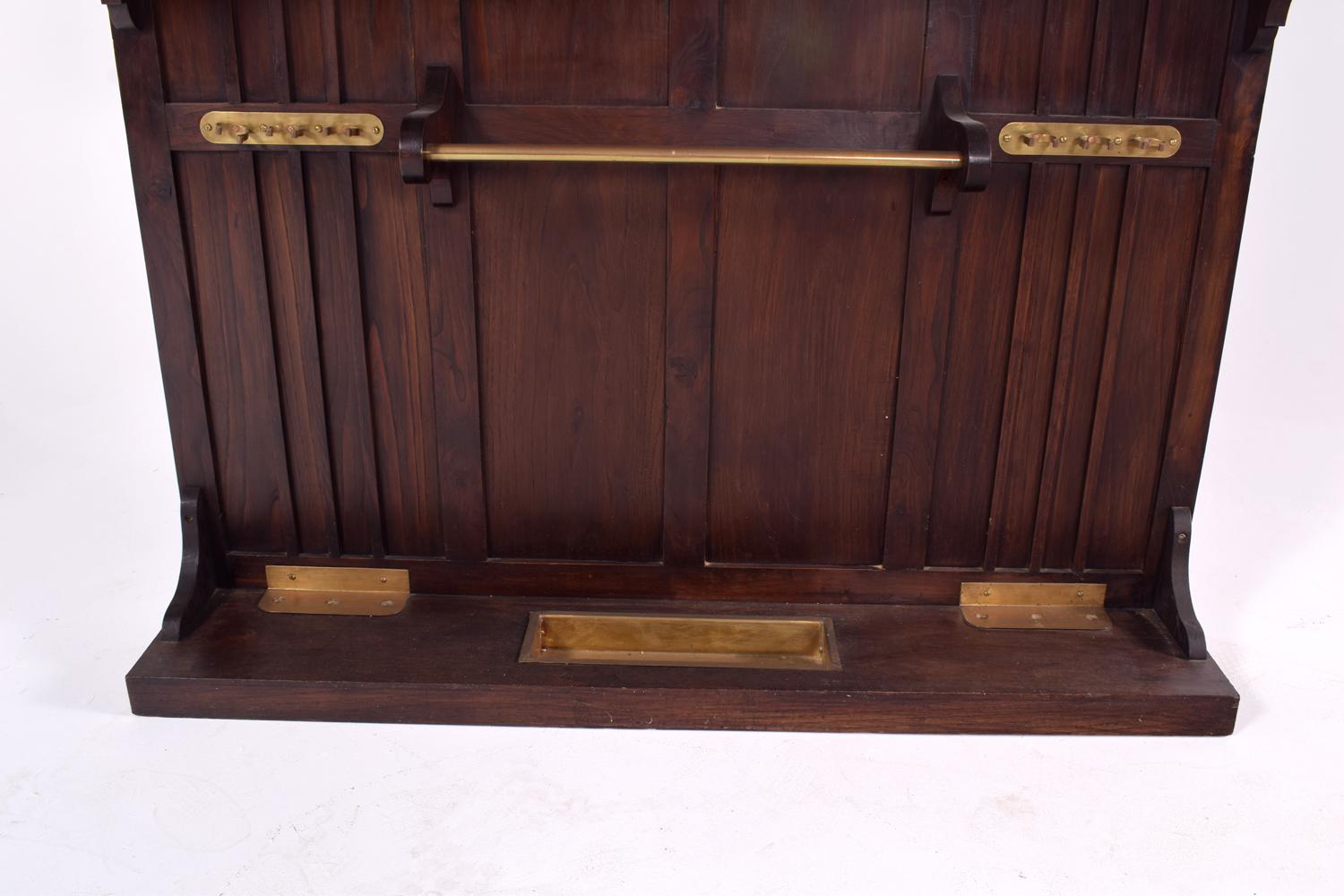 Brass Antique Billiard or Pool Cue Rack Stand