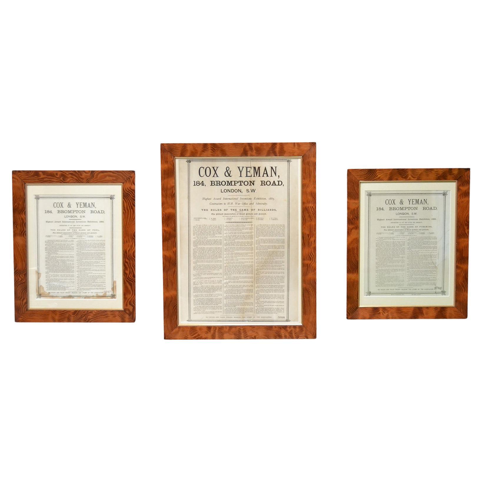 Antiguo juego de billar, billar pirámides casa de campo en venta