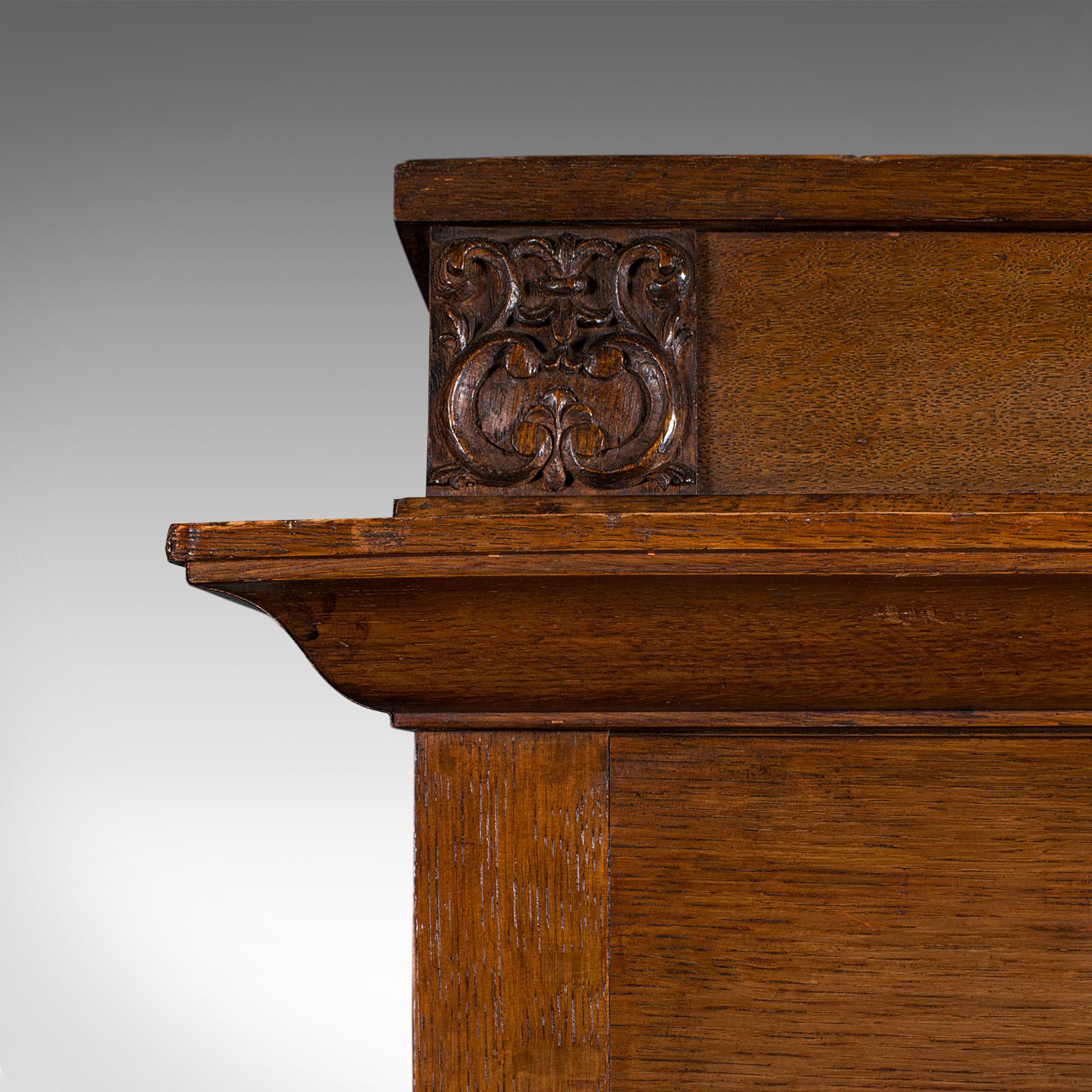 XX secolo Mobile segnapunti da biliardo antico, inglese, Oak, decorativo, piscina, edoardiano in vendita